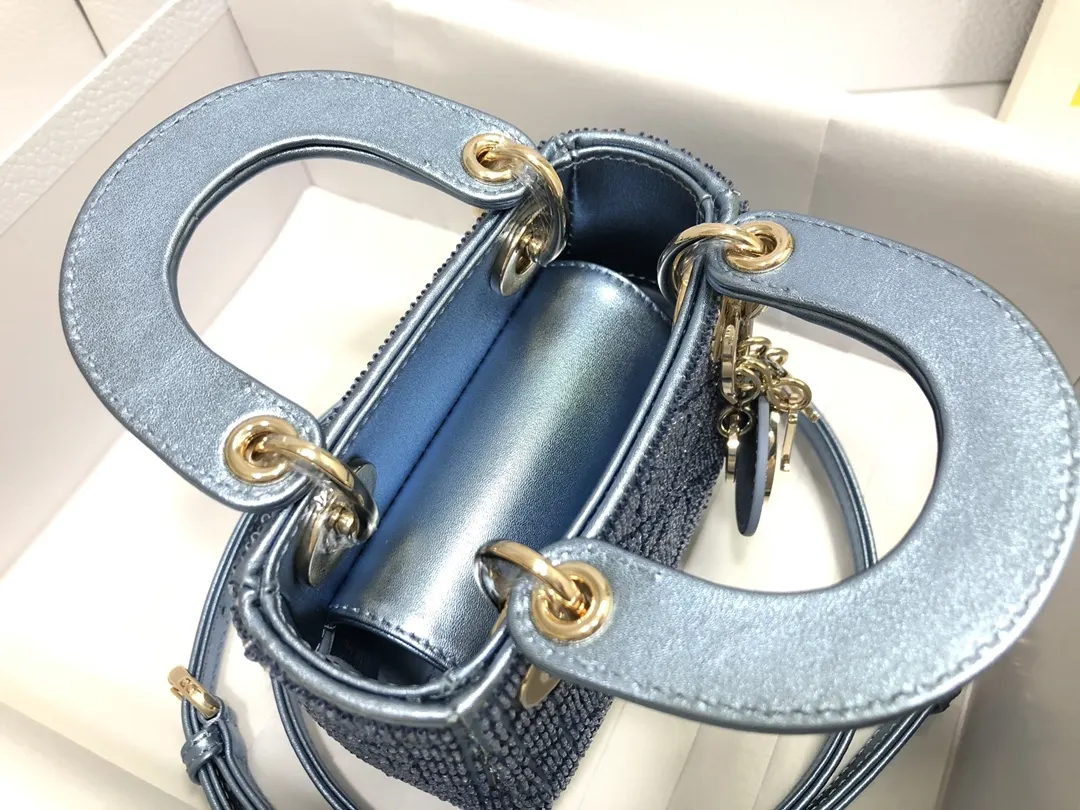 Dior Lady 白色 羊皮 收納包 旅行收納款