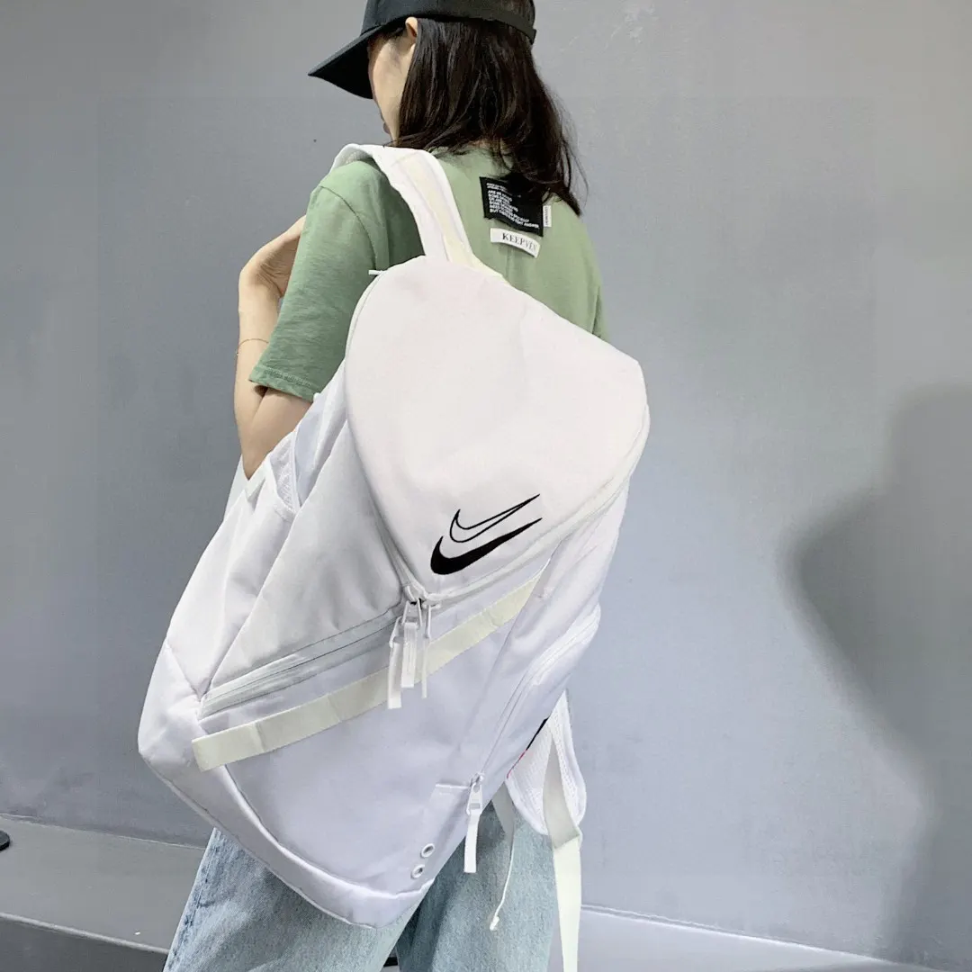 黑色 白色 Nike耐克杜兰特双勾刺绣大容量篮球包男女同款 双肩包 实用双肩款