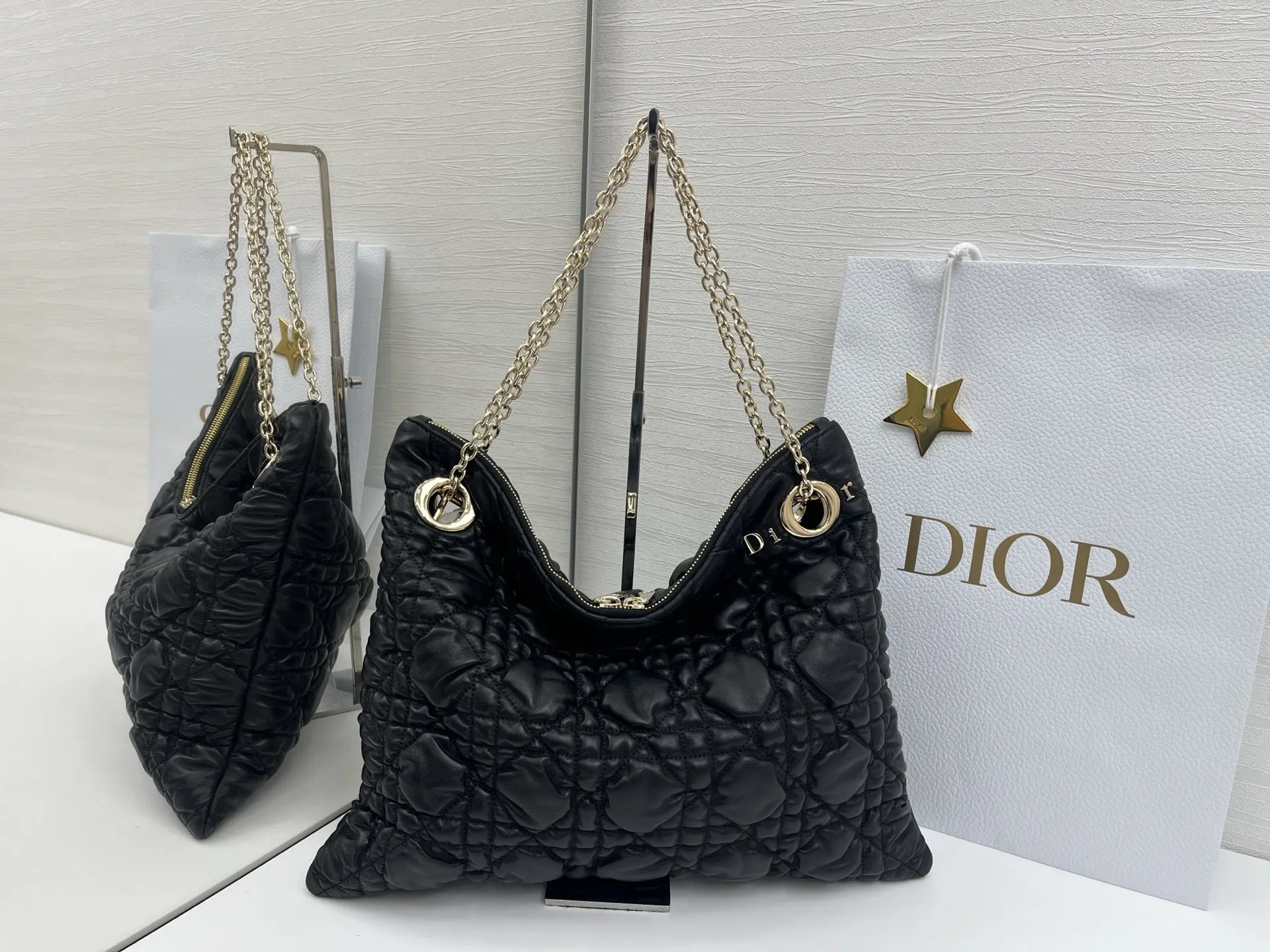 Dior Cannage Quilted Tote 藤格绗缝手 托特包 大容量托特款