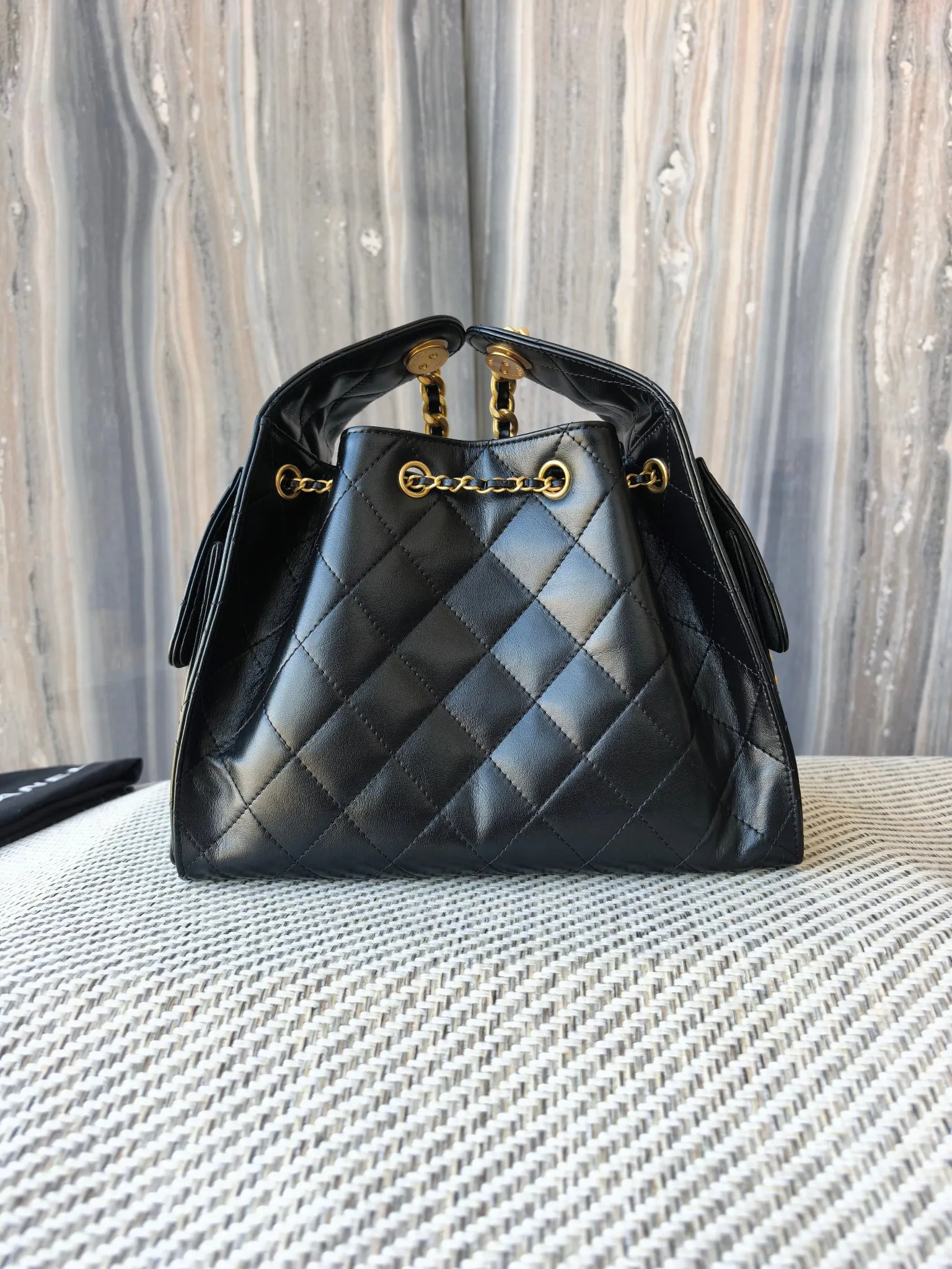 Black Hobo Shoulder Bag Vintage Leather
