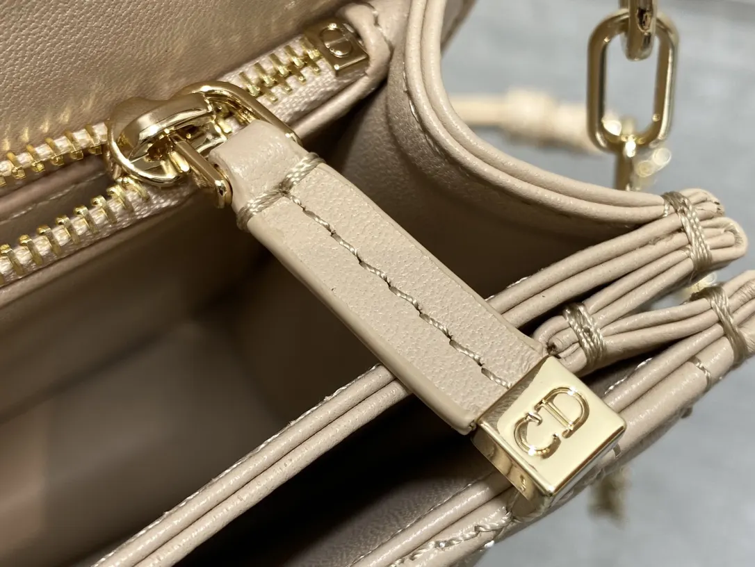 Dior Cannage Chain Handle Bag Image 9 Dior Cannage Chain Handle Bag Image 9