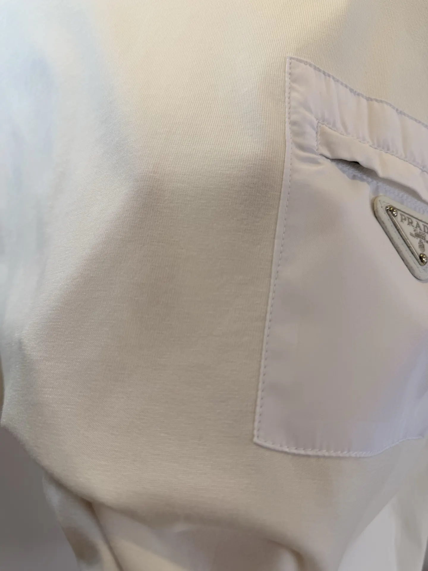 Prada T-Shirt Cotton Triangle Logo