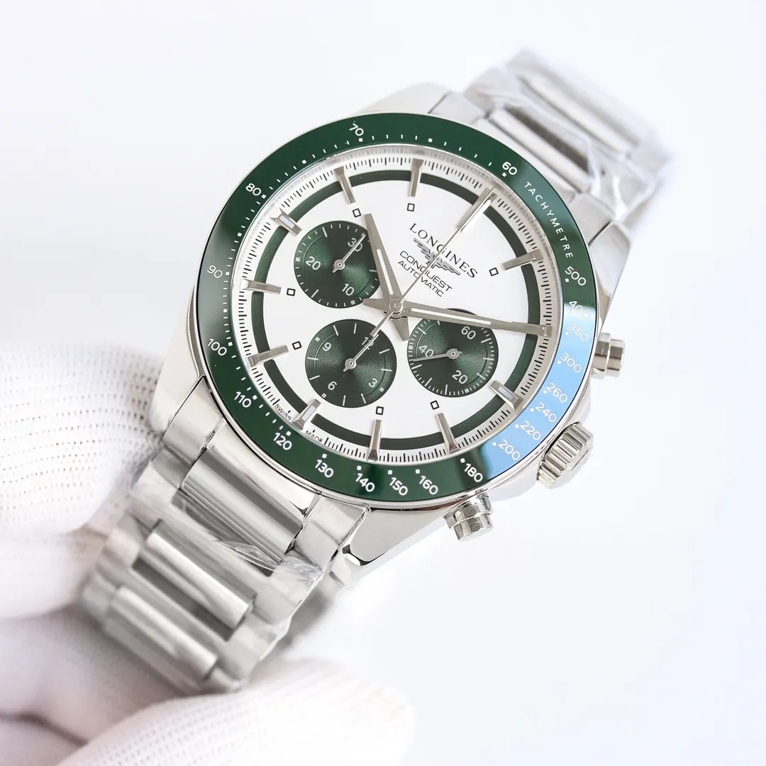 Longines 黑色 ⃣ 字面是独特的 熊猫眼 主要有 黑白 深海藍 手錶 經典腕表款