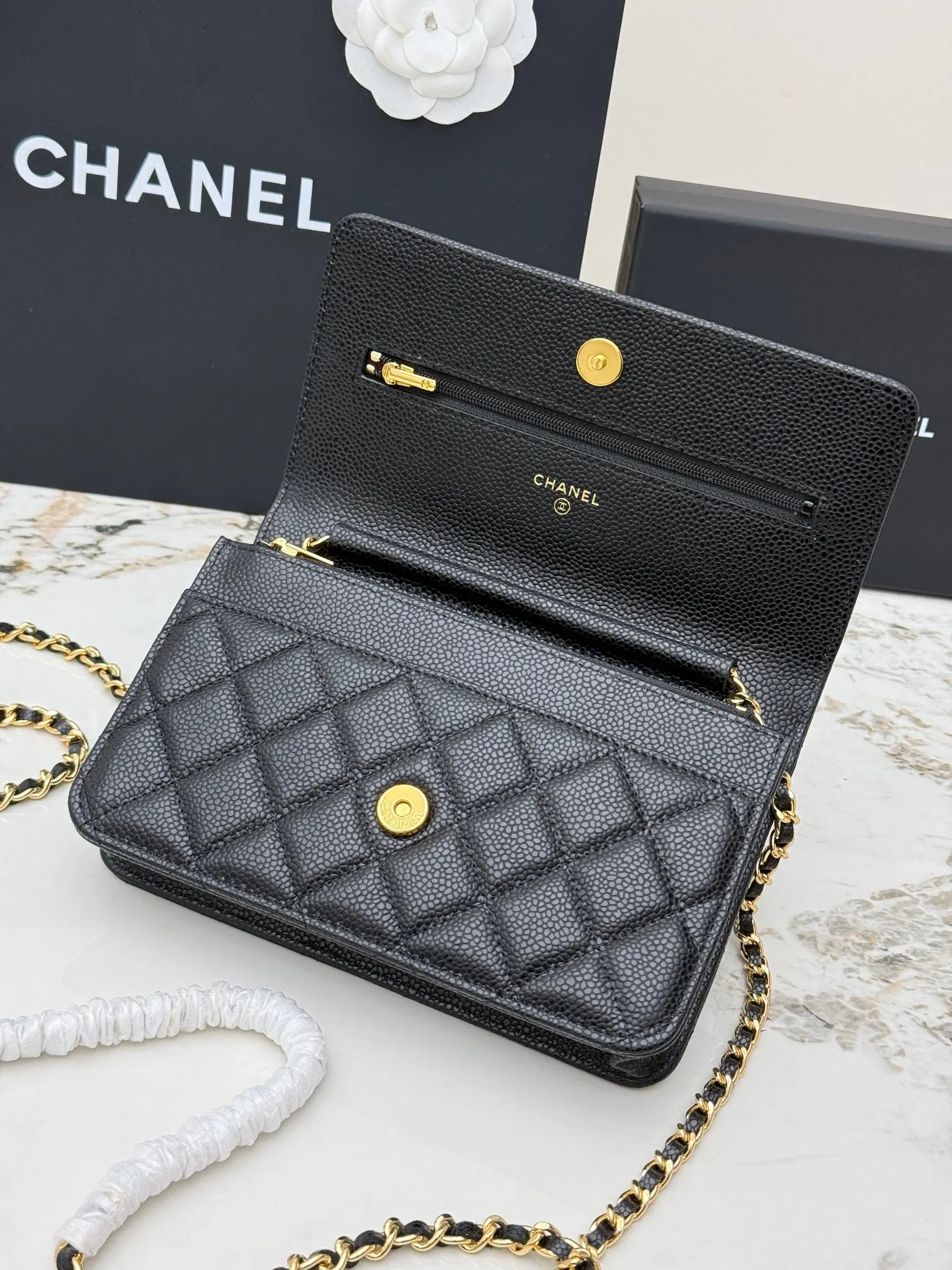 CHANEL 小牛皮 链条包 精致链条款