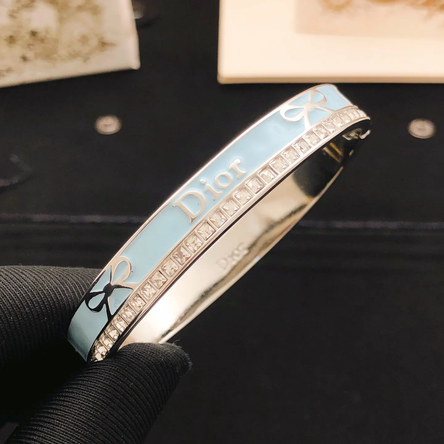 Dior 藍色 手鐲 精致腕饰款