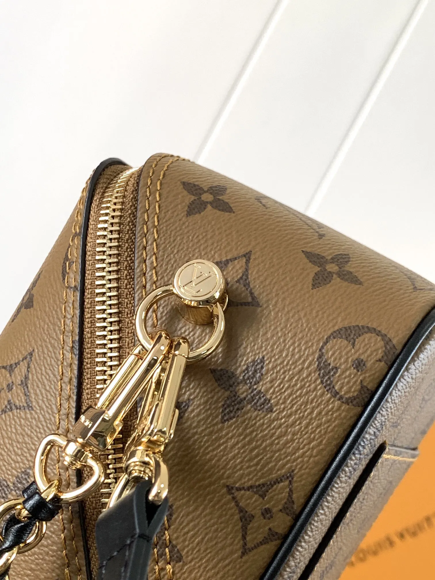 Monogram Chain Bag Leather
