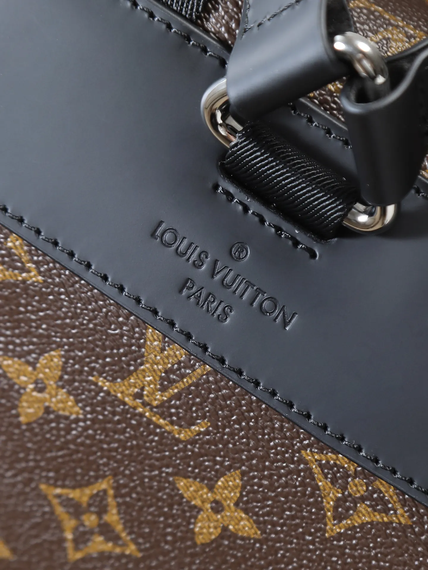 Louis Vuitton Black Monogram Fashion Item Travel Leather