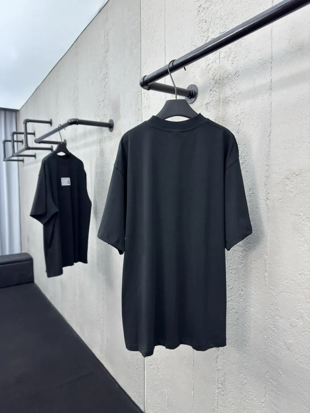 Balenciaga Black Cotton Short Sleeve T-Shirt Street