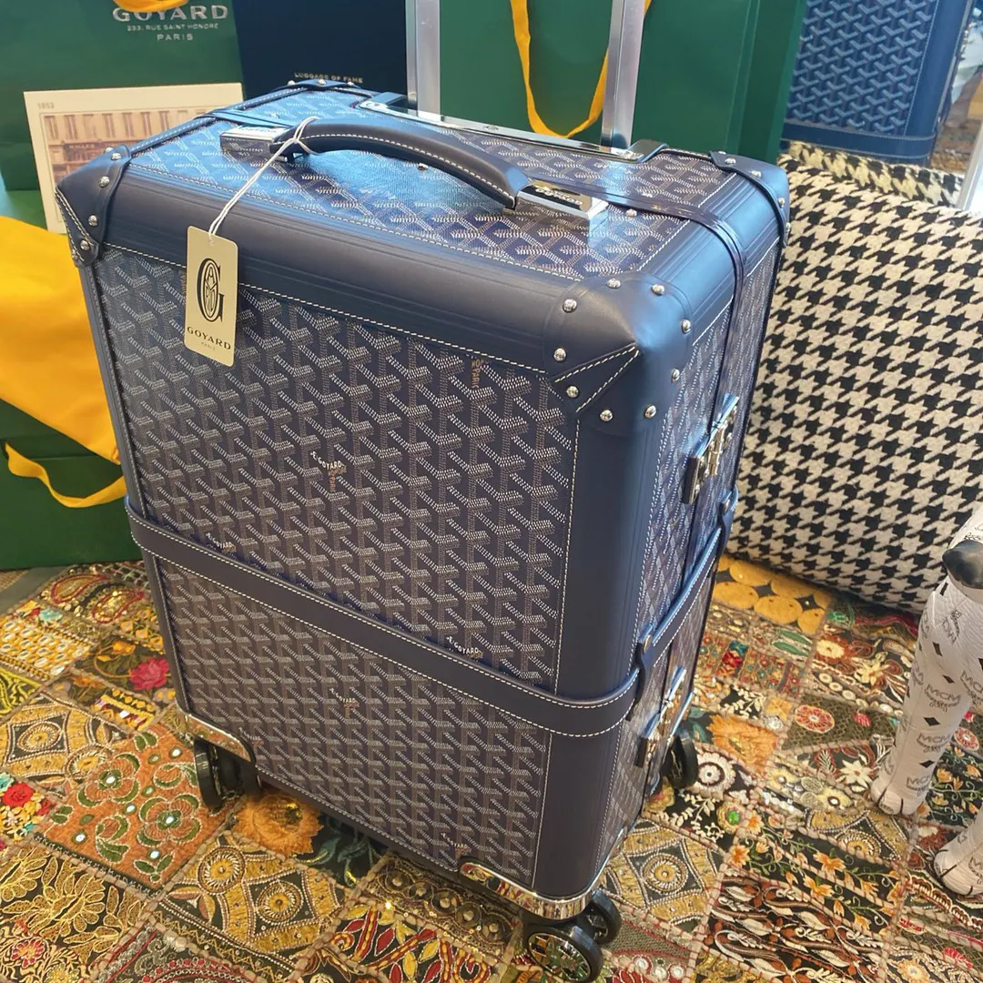 Goyard 黑色 白色 行李箱 旅行拉杆款 轻便出行款