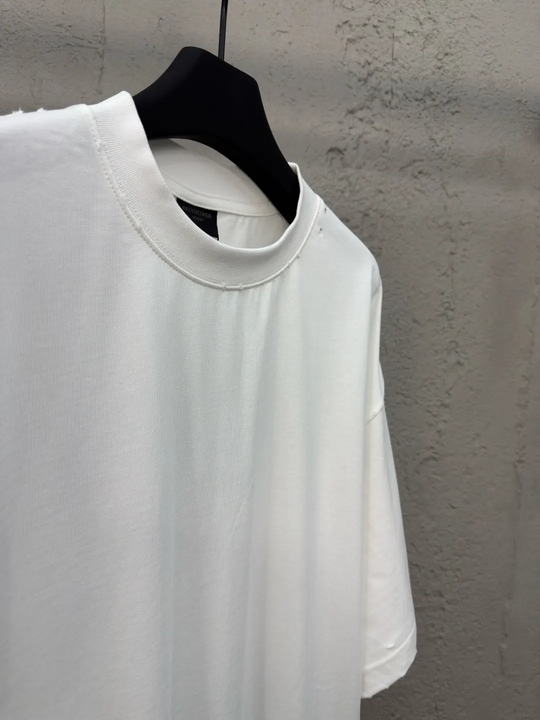 Balenciaga Minimal Oversized Crew Neck T-Shirt In White