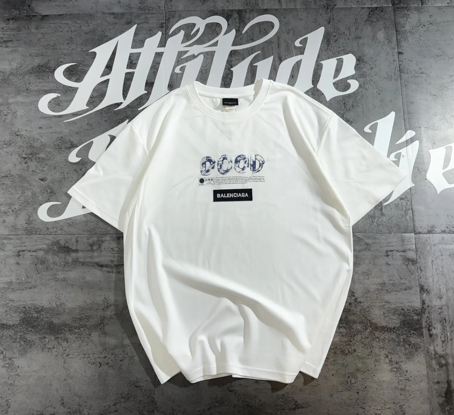 Balenciaga Cotton Logo Short Sleeve T-Shirt Street