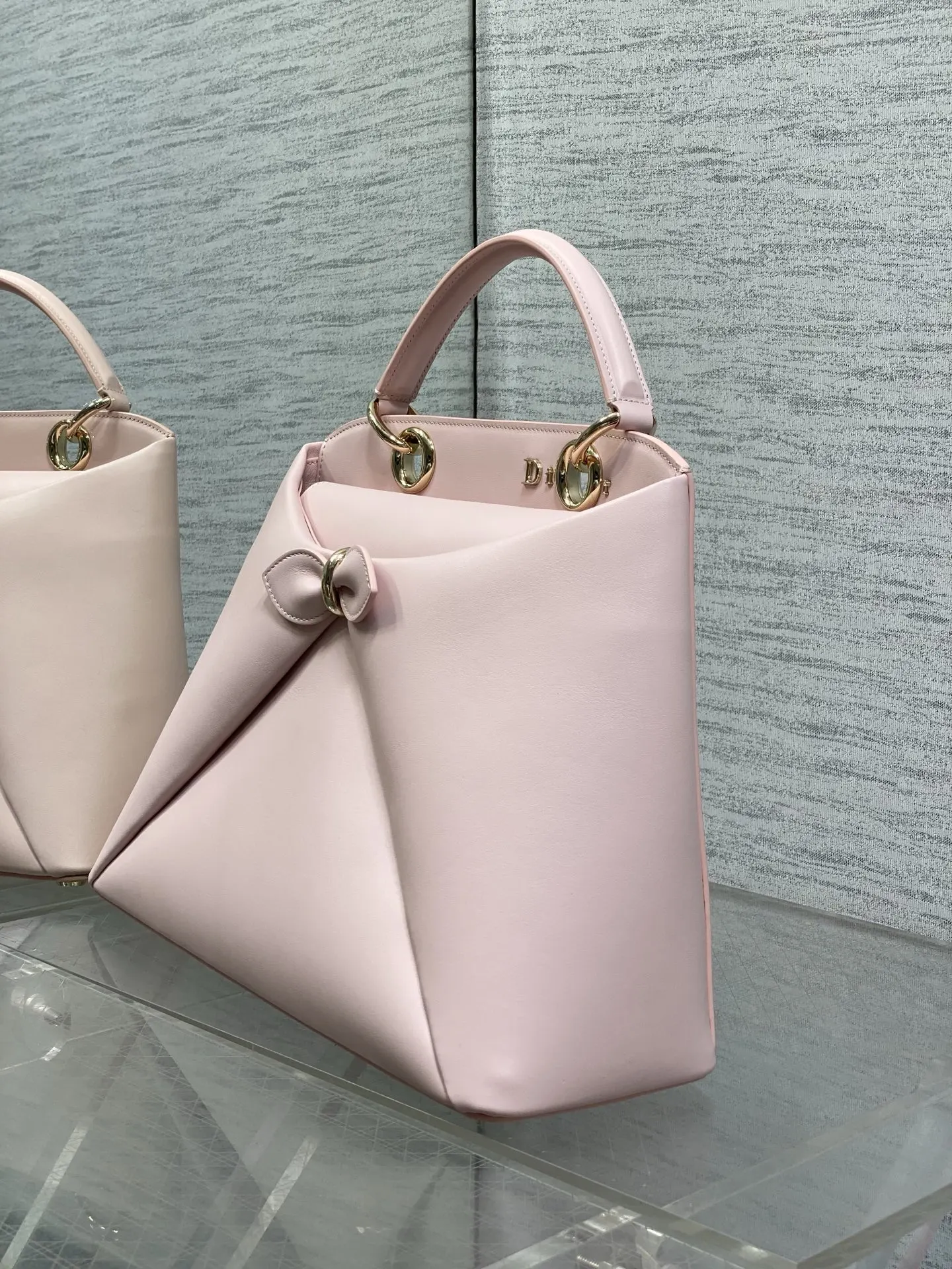 Dior Lady Dior Lady 粉色手提斜挎包 格纹