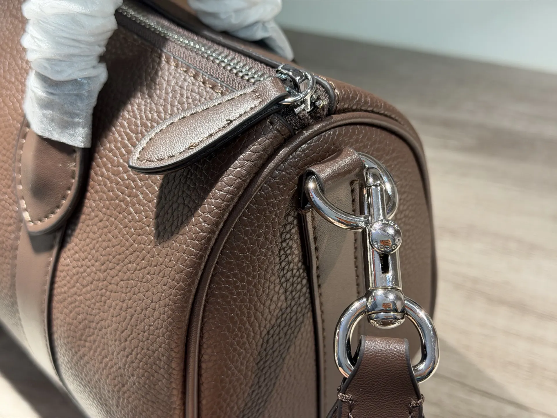 Coach 老花 黄色 小牛皮 旅行包 大容量旅行款
