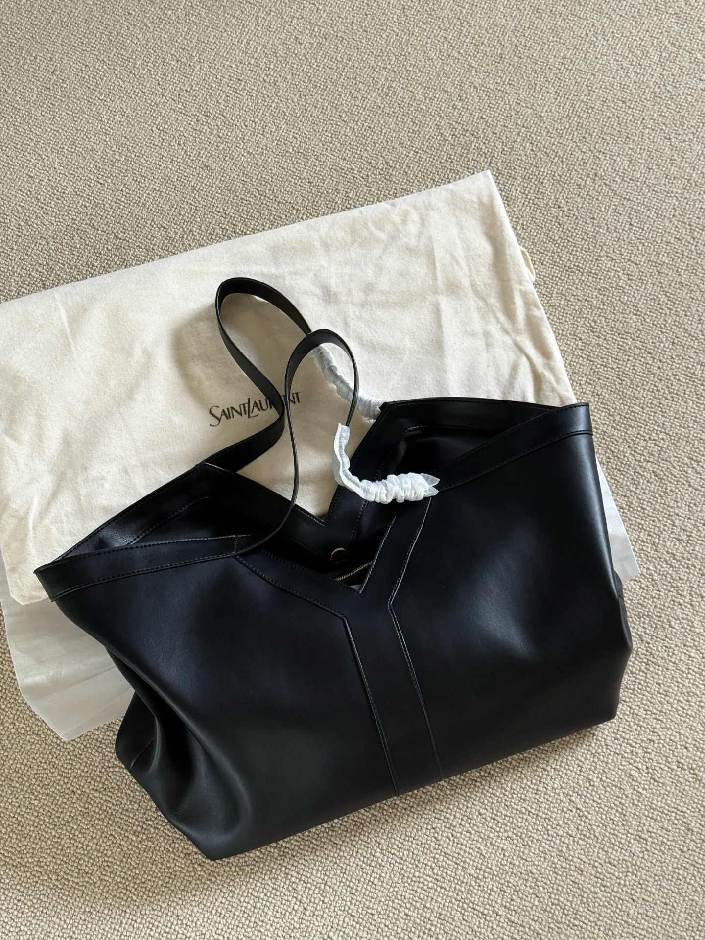 Black Tote Bag Leather