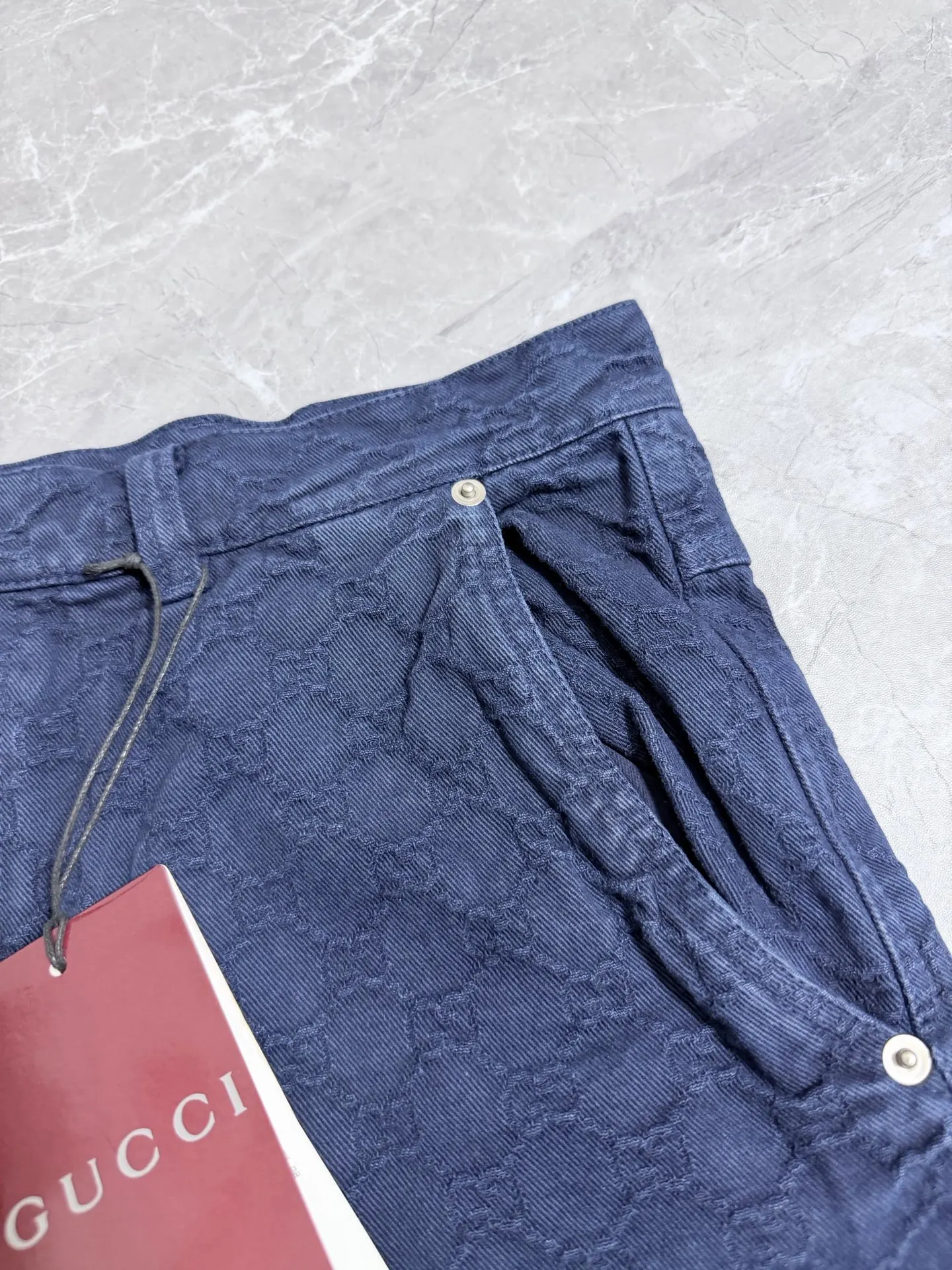 Gucci 蓝色 牛仔 短裤