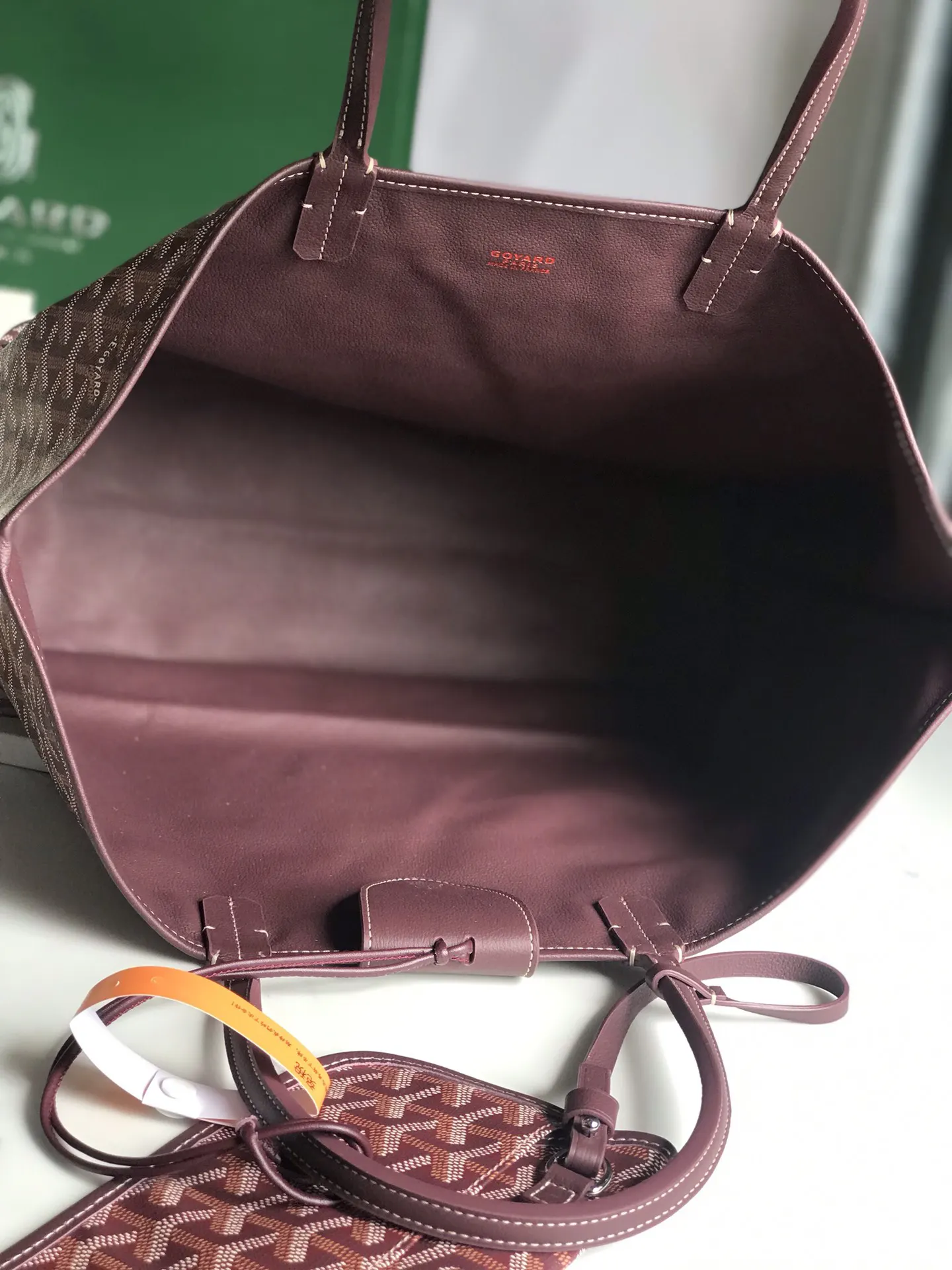 Goyard 白色 深藍 小牛皮 托特包 大容量托特款