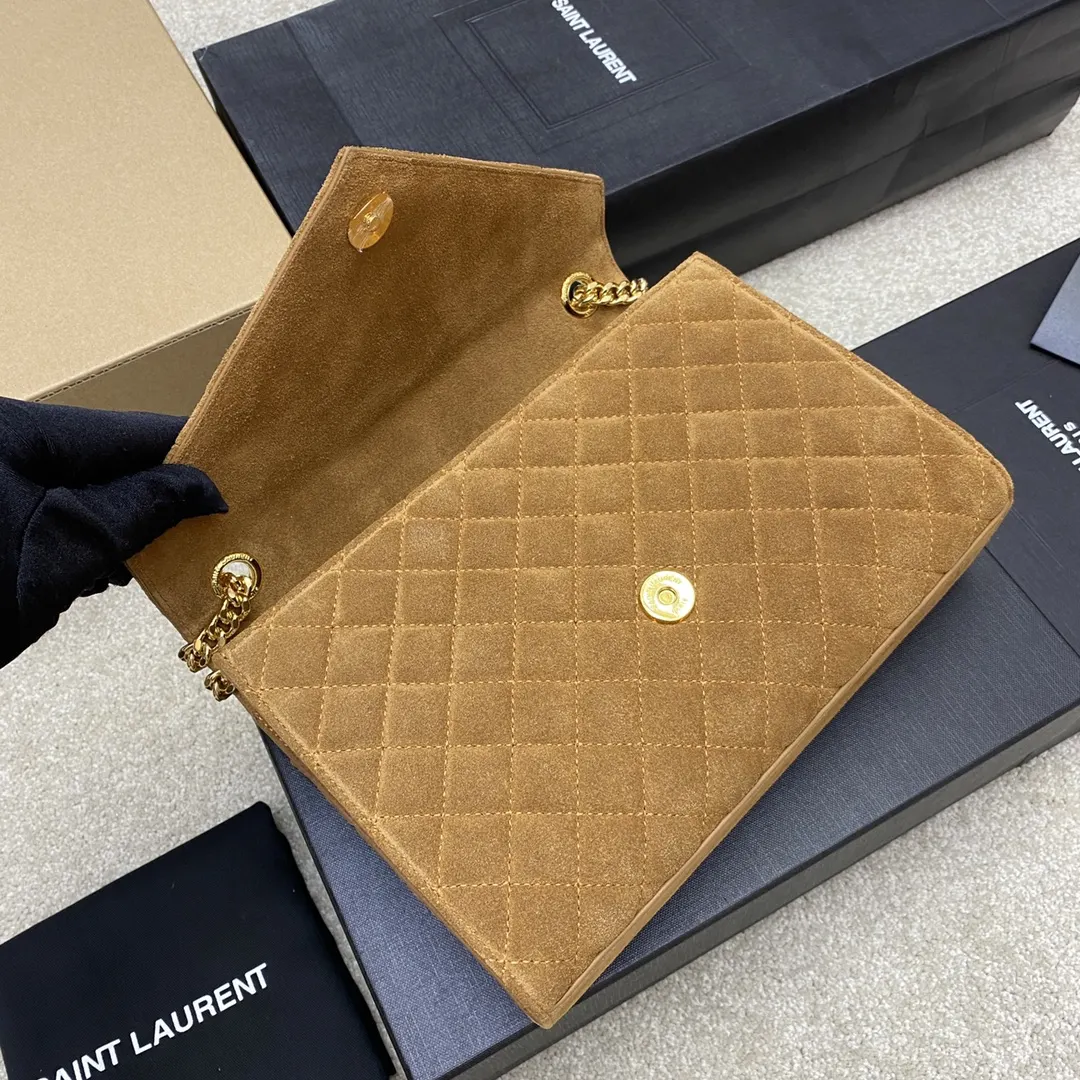 Brown Chain Bag Leather