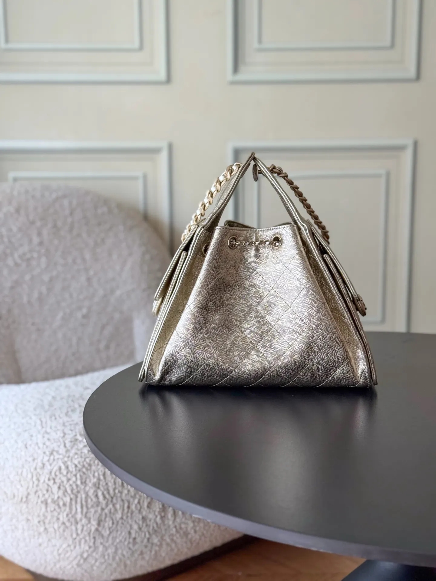 CHANEL Hobo 牛皮 腋下包 復古腋下背款