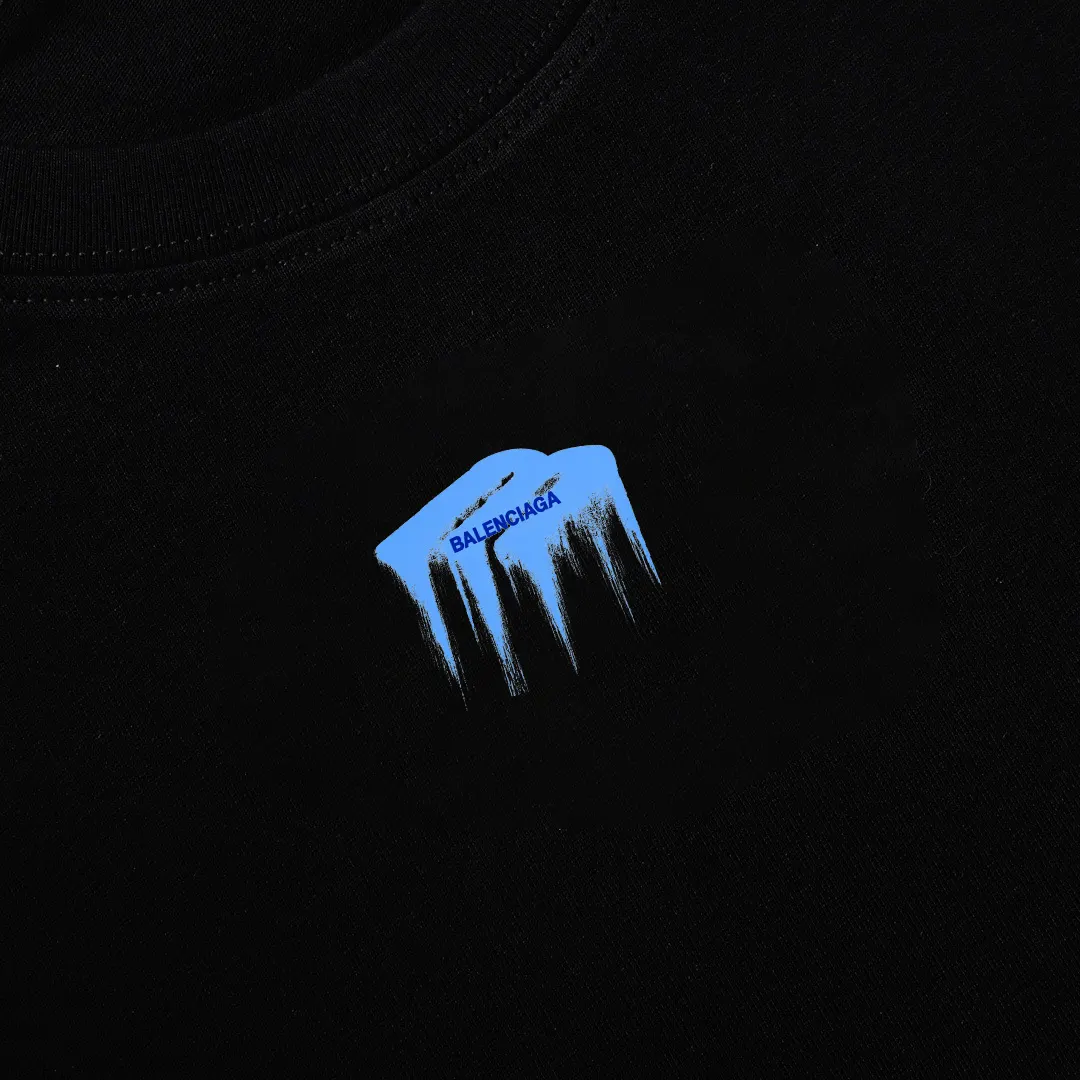 Balenciaga Black Short Sleeve T-Shirt Street