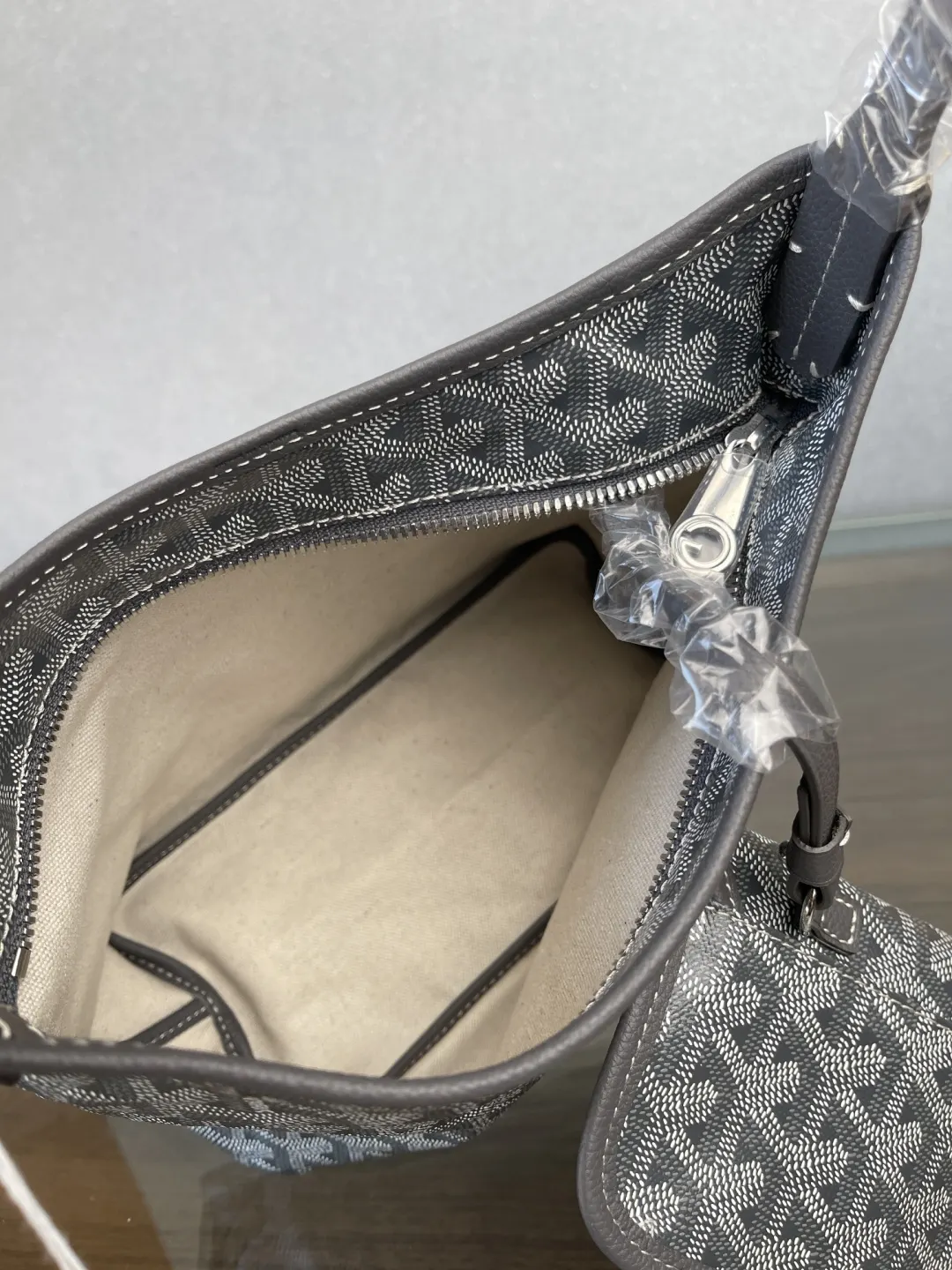 Goyard Hobo 灰色 腋下包 复古腋下背款
