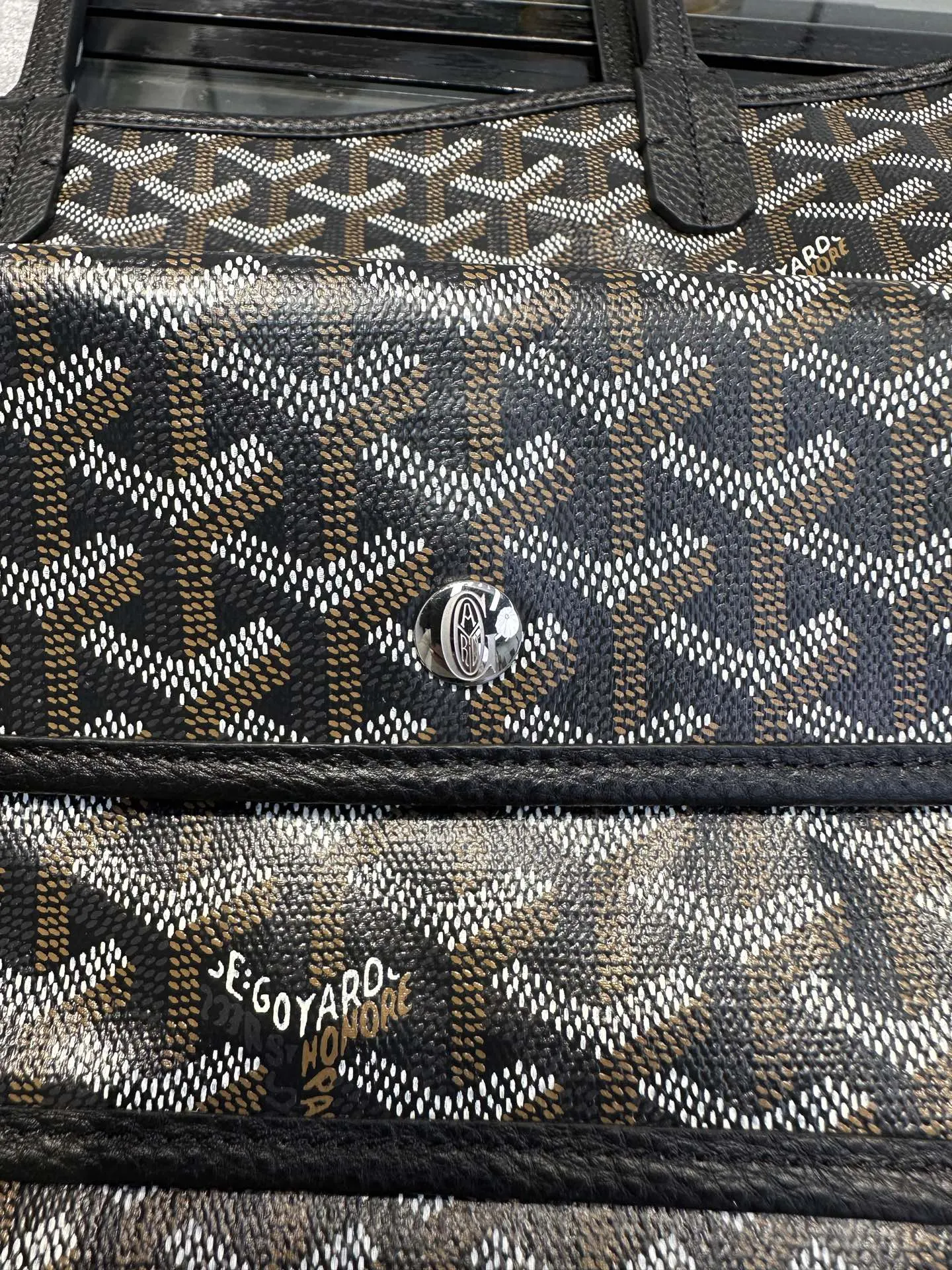 Goyard 黑色 皮革 托特包 大容量托特款