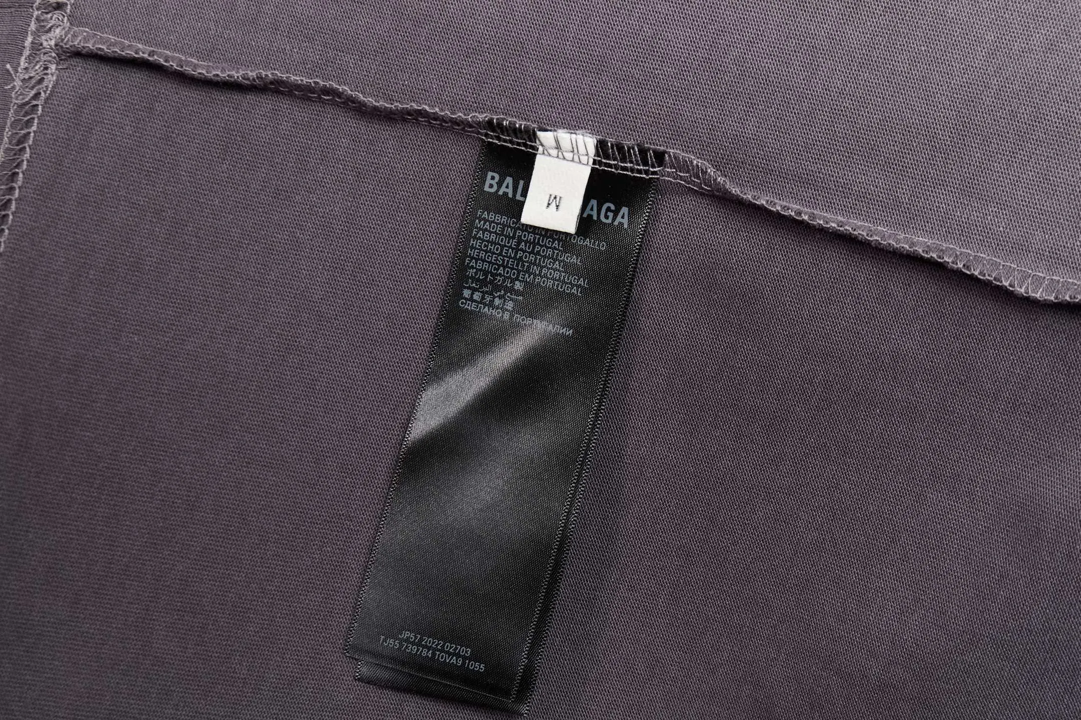 Balenciaga 灰色 印花 水洗 短袖T恤