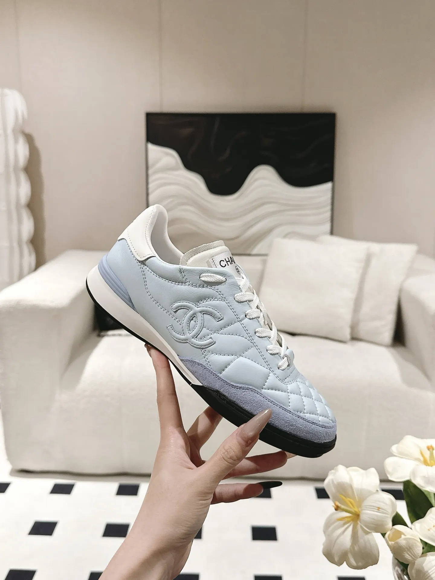 Chanel Sheepskin Shoes Sneakers