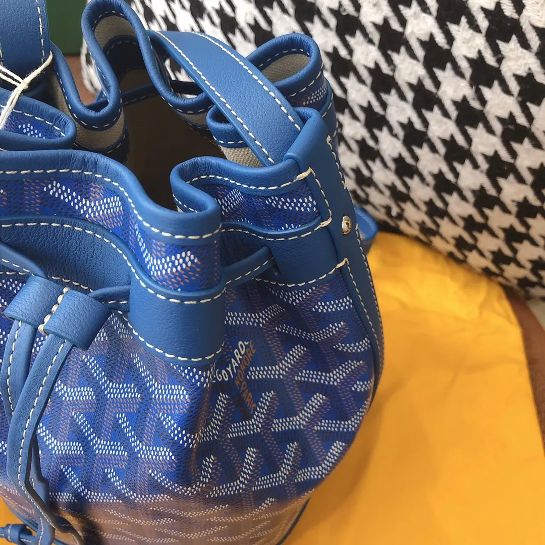 Goyard 老花 藍色 帆布 水桶包 休閒水桶款