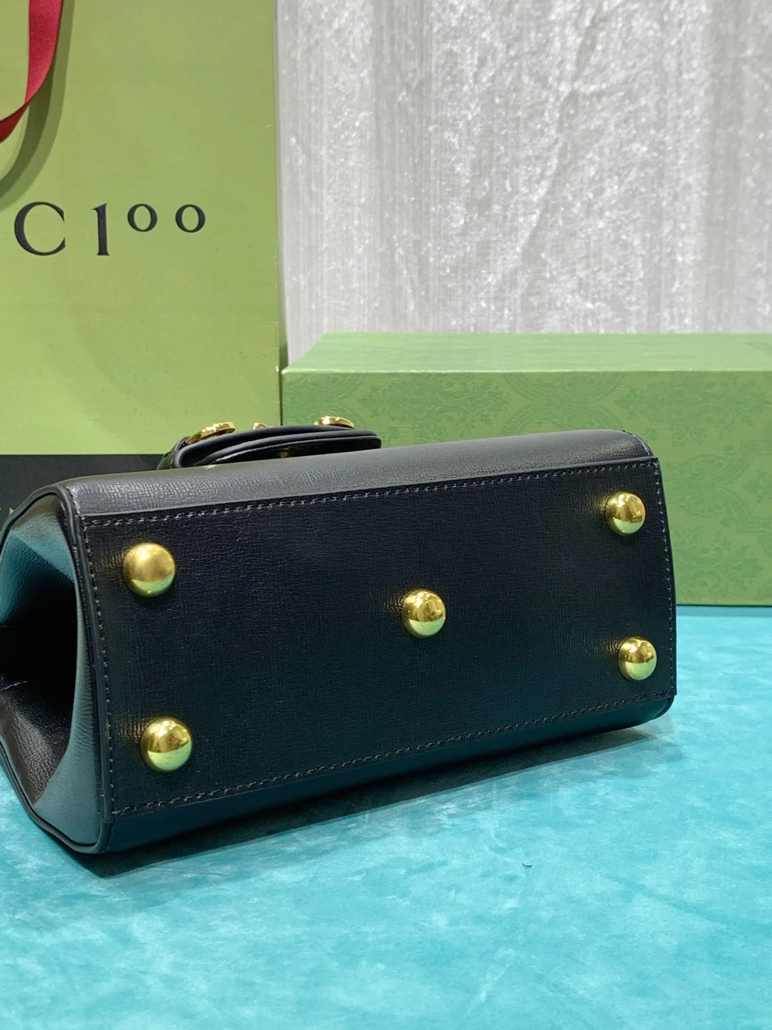 Gucci 棕色 帆布 Horsebit 系列手提包 作为 Hors 通勤手提款