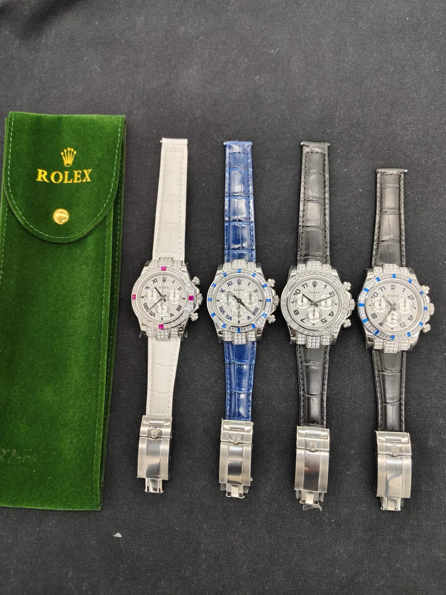 Rolex 蓝色 银色 手表 经典腕表款