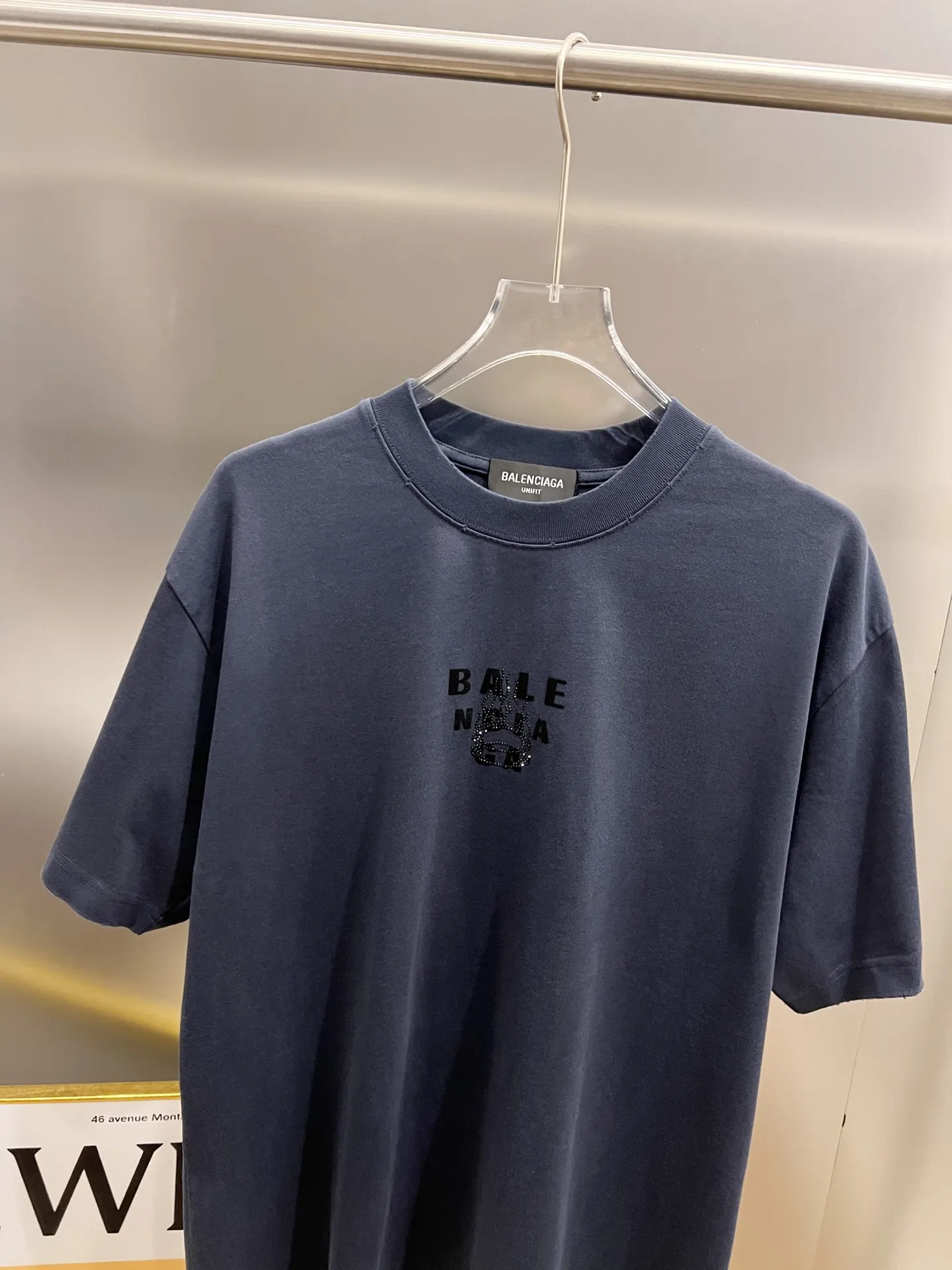 Balenciaga 黑色 Logo 短袖T恤 宽松休閒