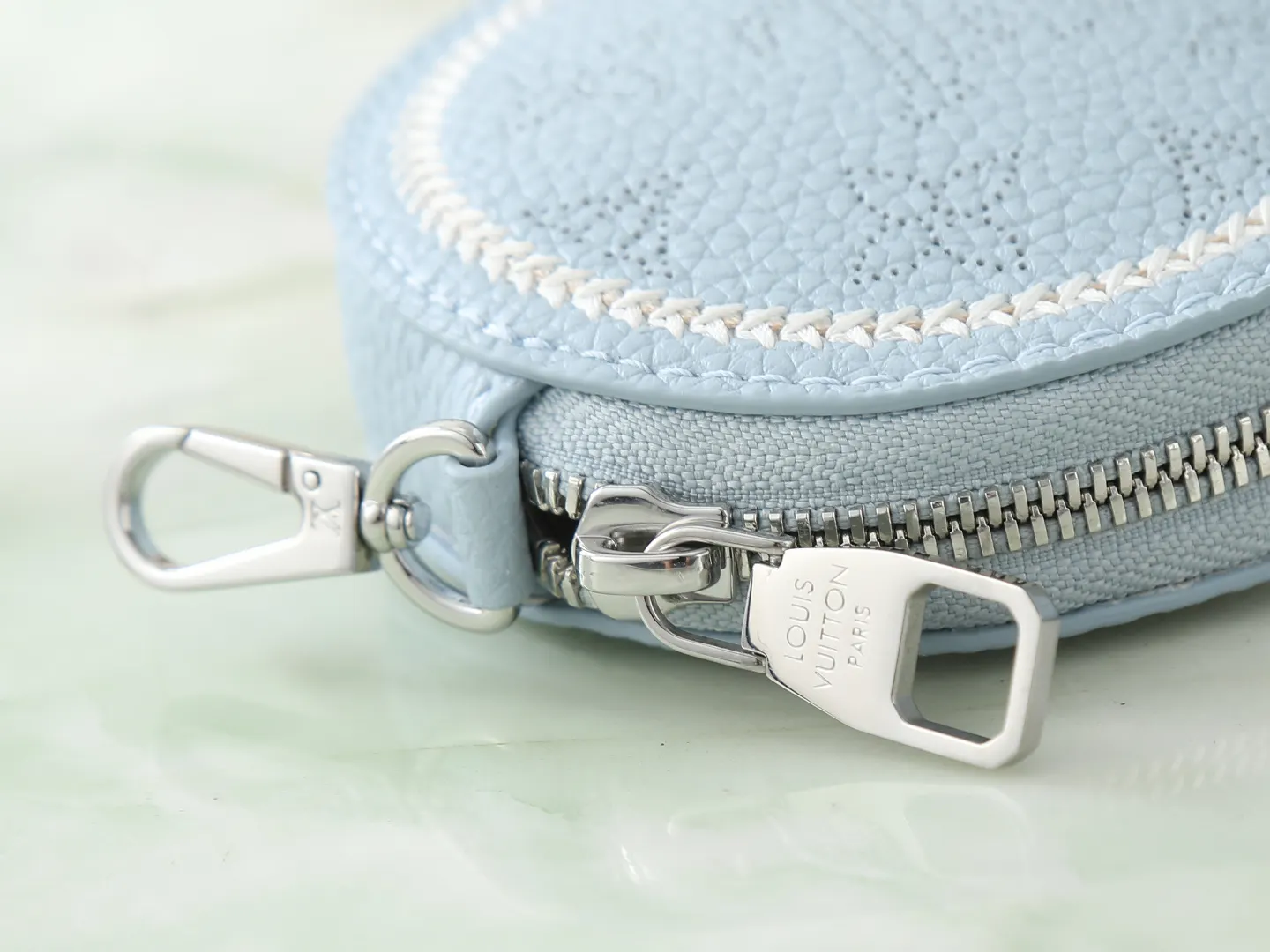 Blue Chain Bag Leather