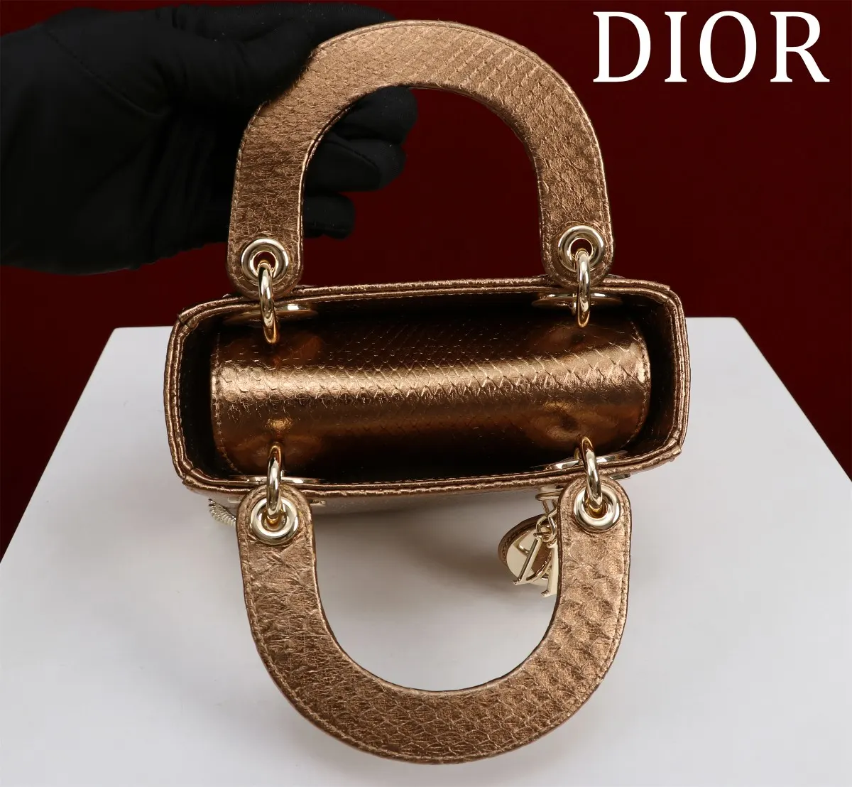 Dior Lady Dior 小号 棕色 手提包