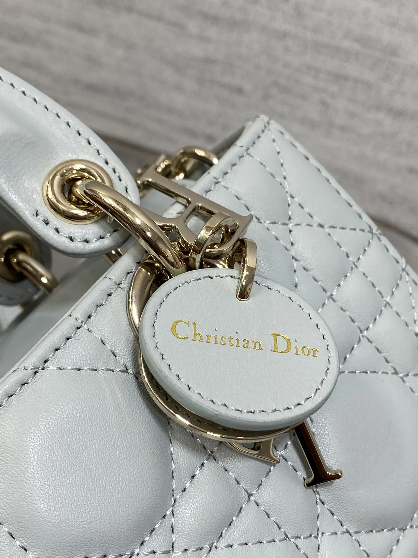 Dior 羊皮 进口 羊皮横款迷你戴妃包 Joy bag羊皮 鏈條包 精致鏈條款
