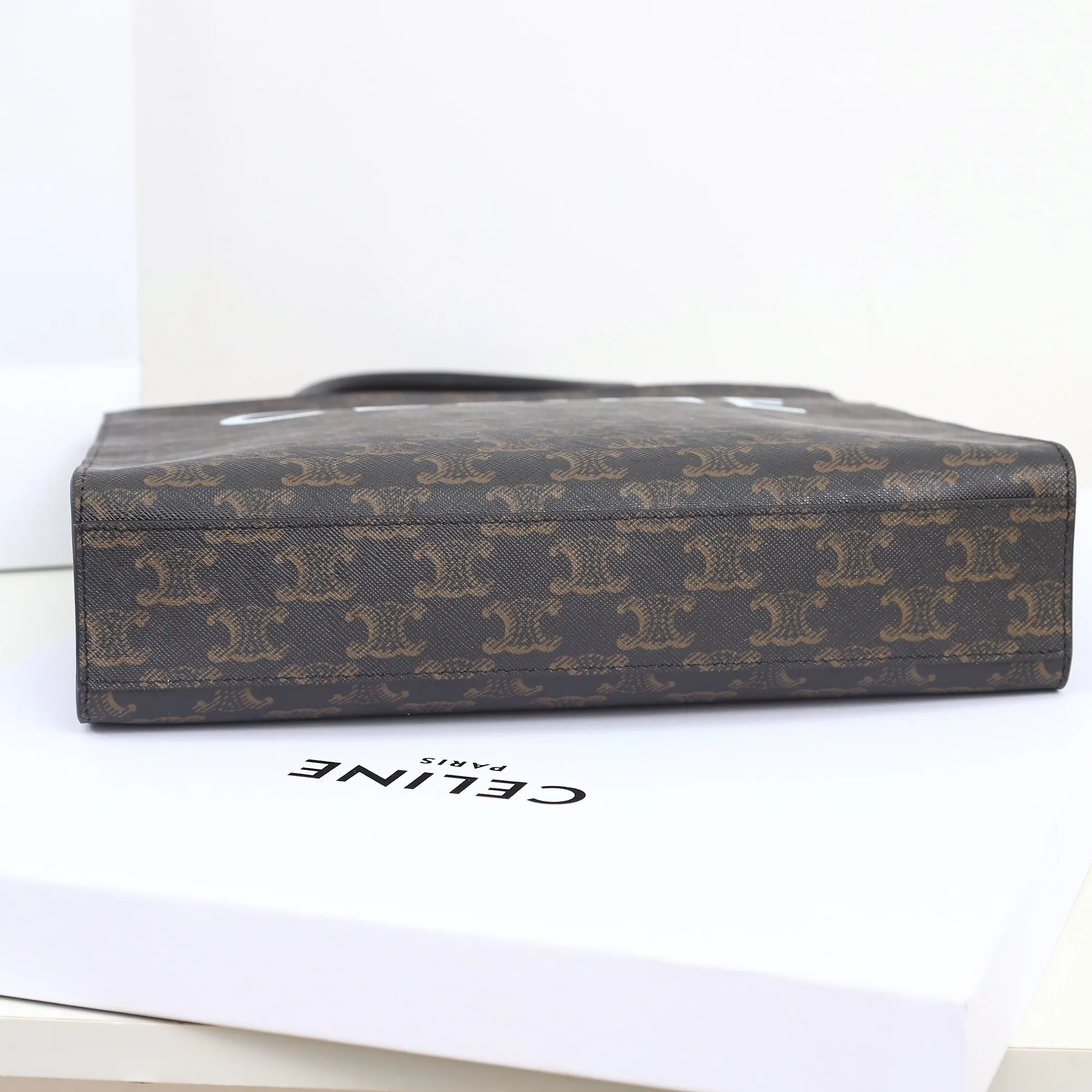 Monogram Tote Bag Leather