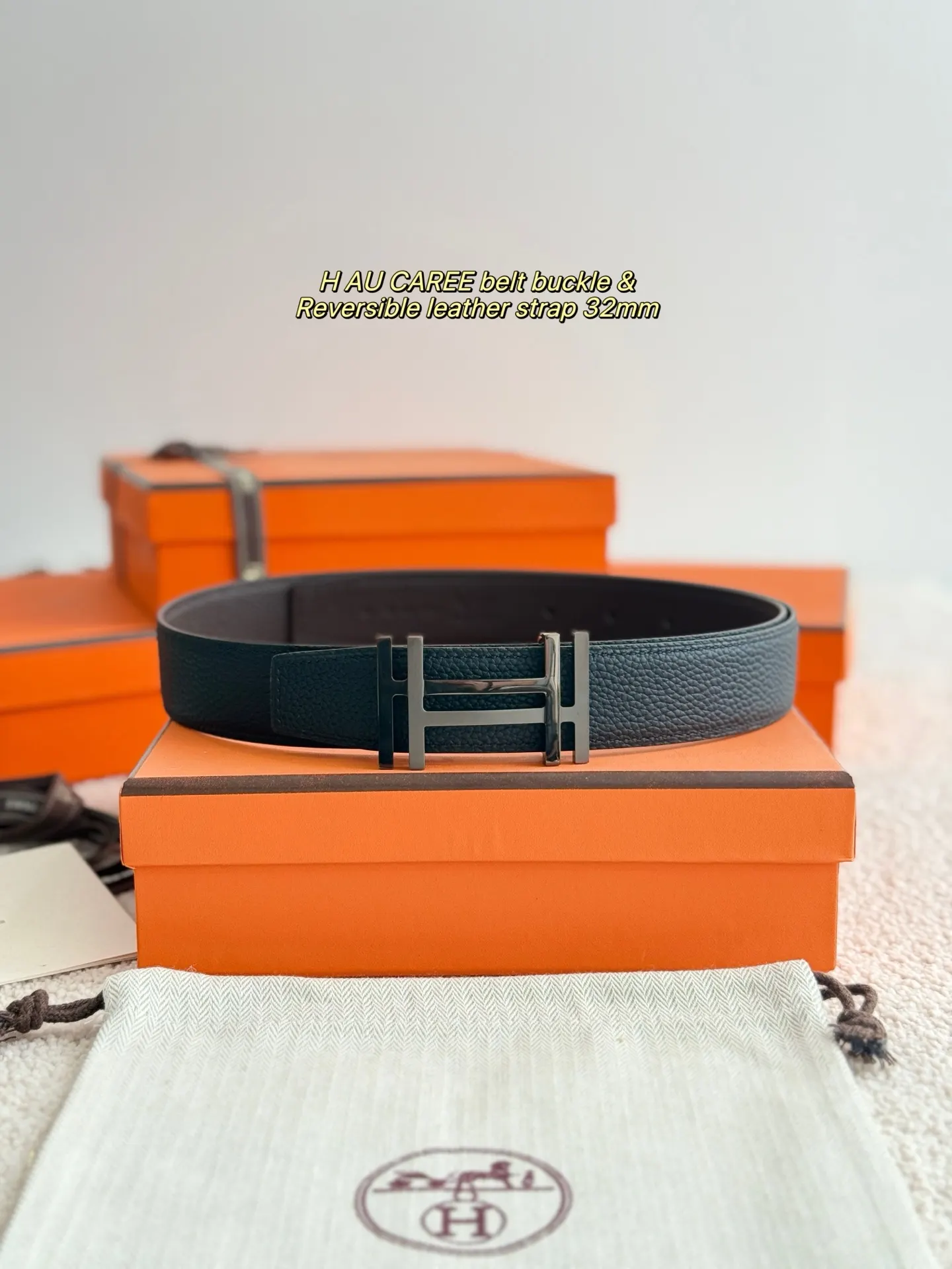Hermès Togo牛皮 腰带 精致配饰