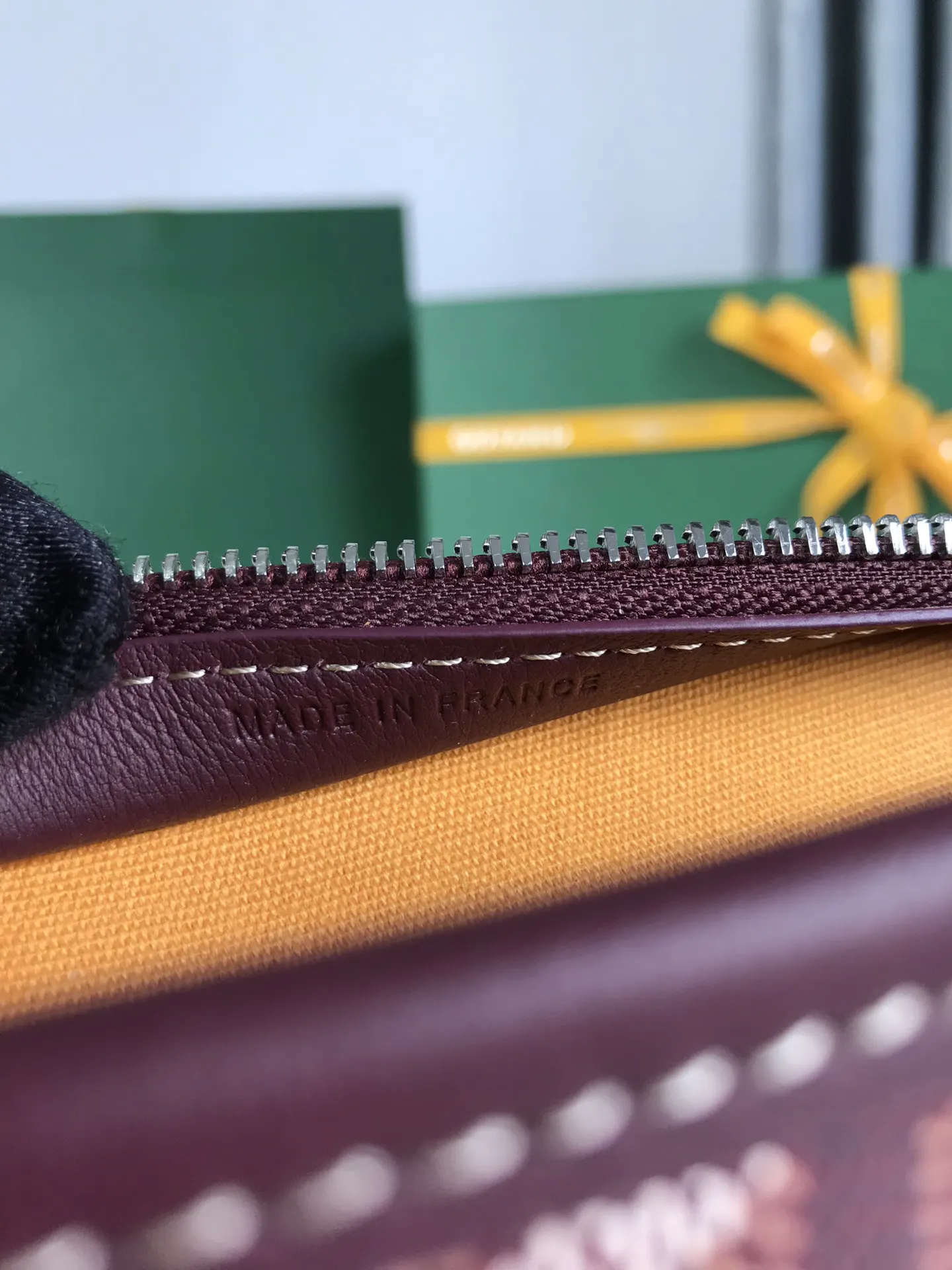 Goyard 黃色 牛皮 手拿包 精致手拿款
