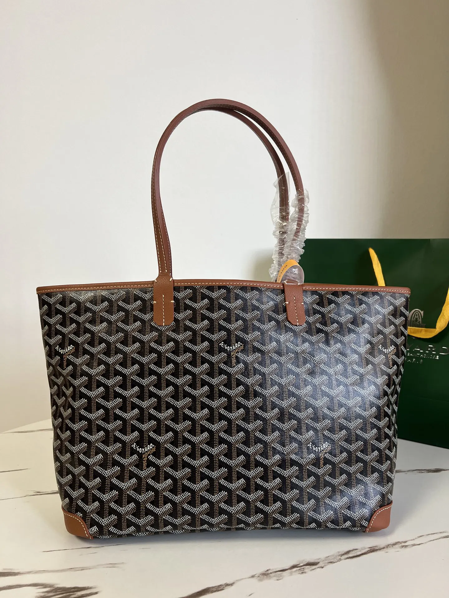 Goyard 棕色 牛皮 托特包 大容量托特款