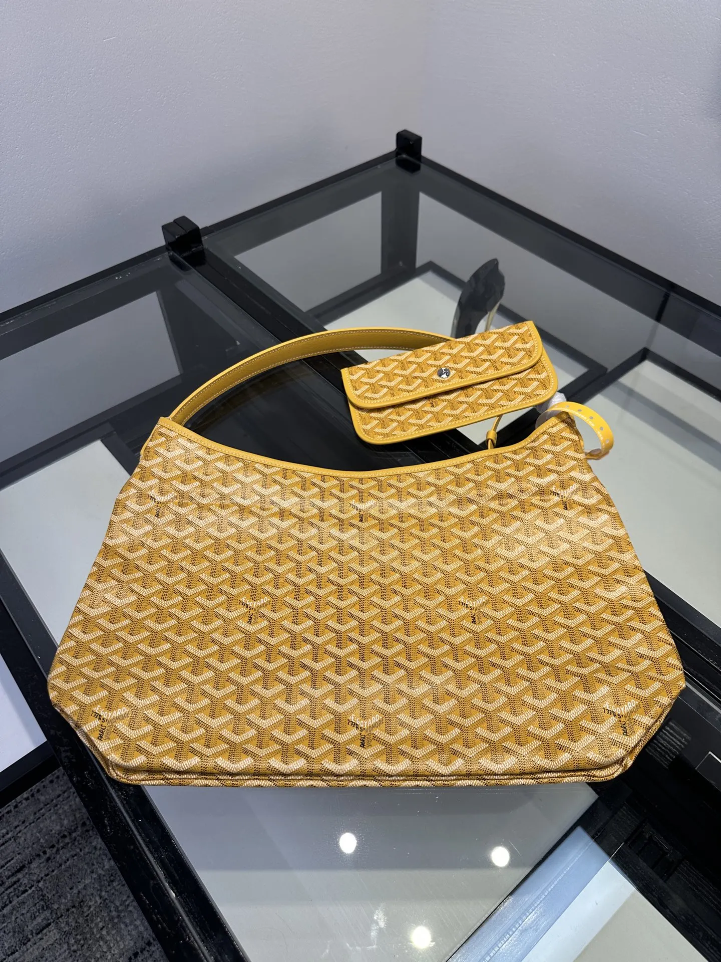 Goyard Hobo 黄色 腋下包 复古腋下背款