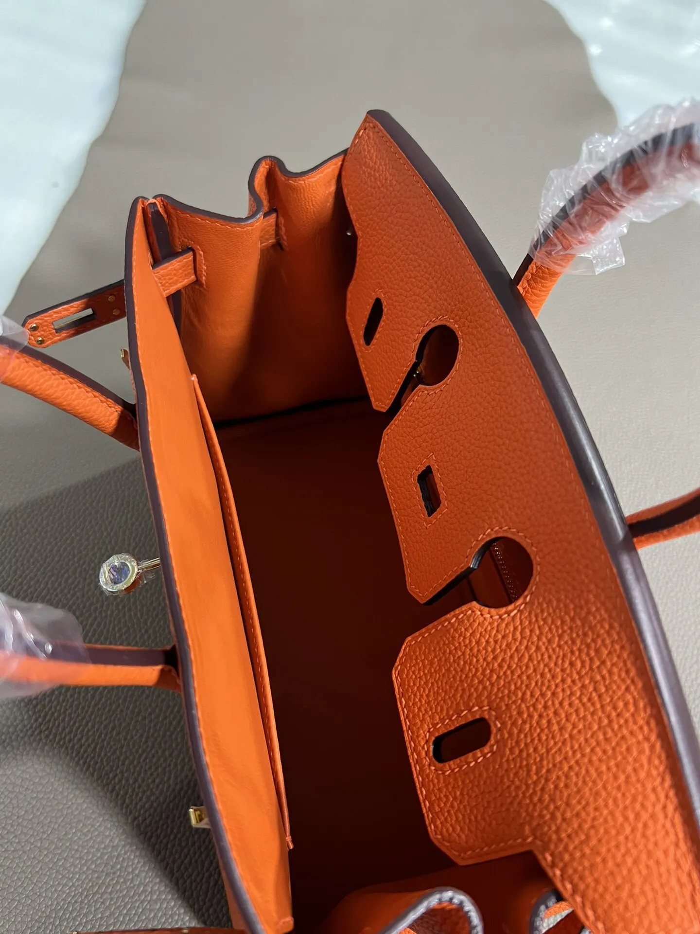 Hermès Birkin 橙色 Togo牛皮 手提包 25cm