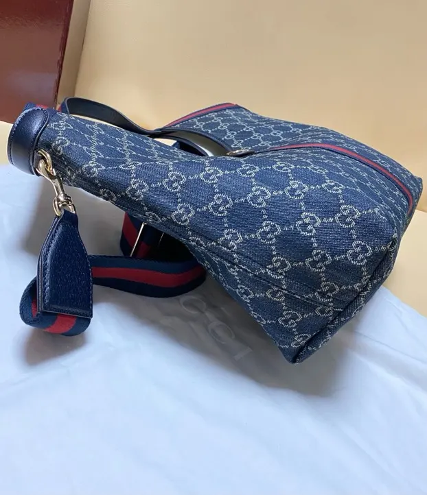 Gucci 帆布 Giglio托特包 ▫ 中号 ▫ 尺 大容量托特款