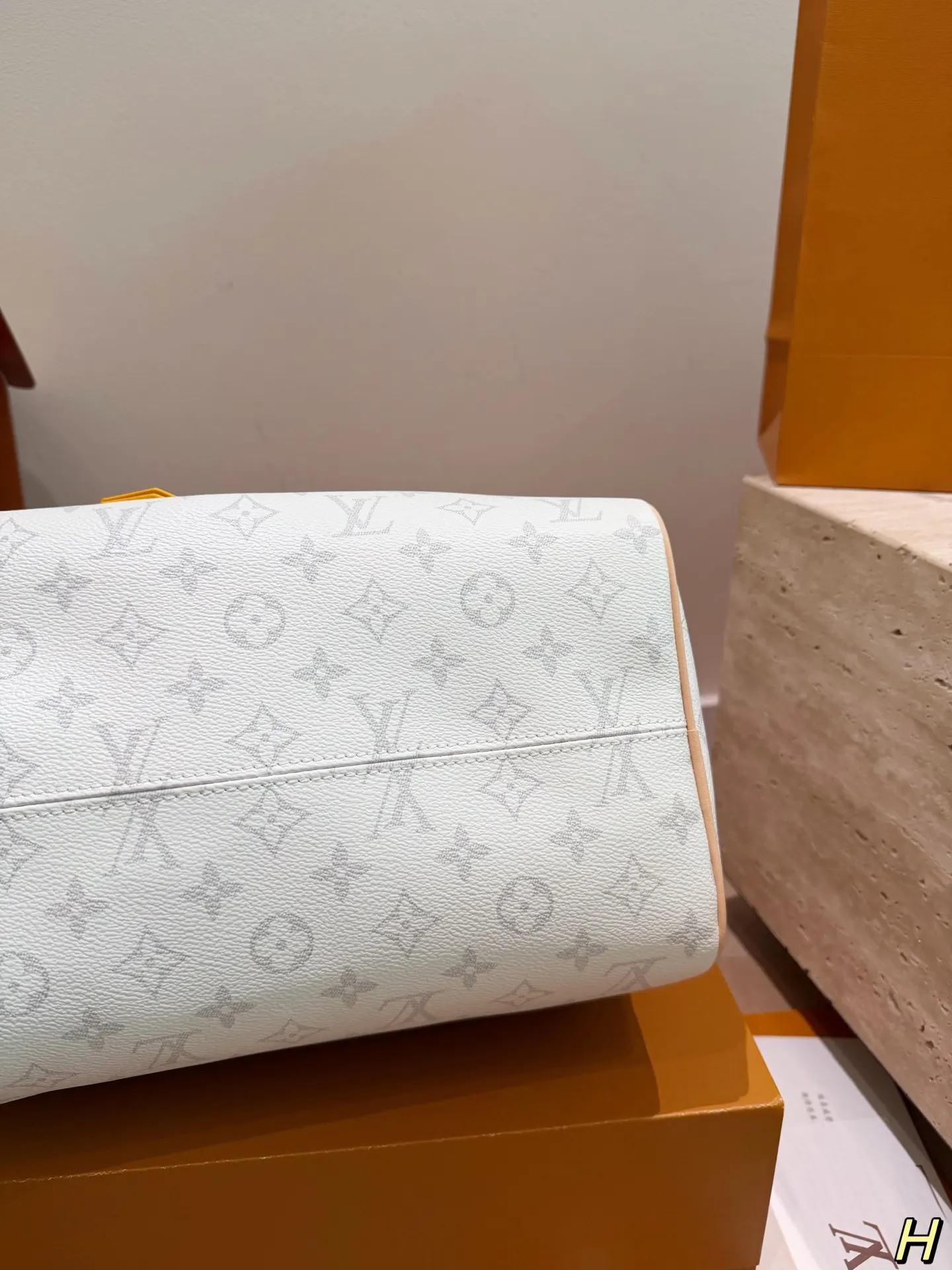 Louis Vuitton Speedy 米色 Monogram 手提包