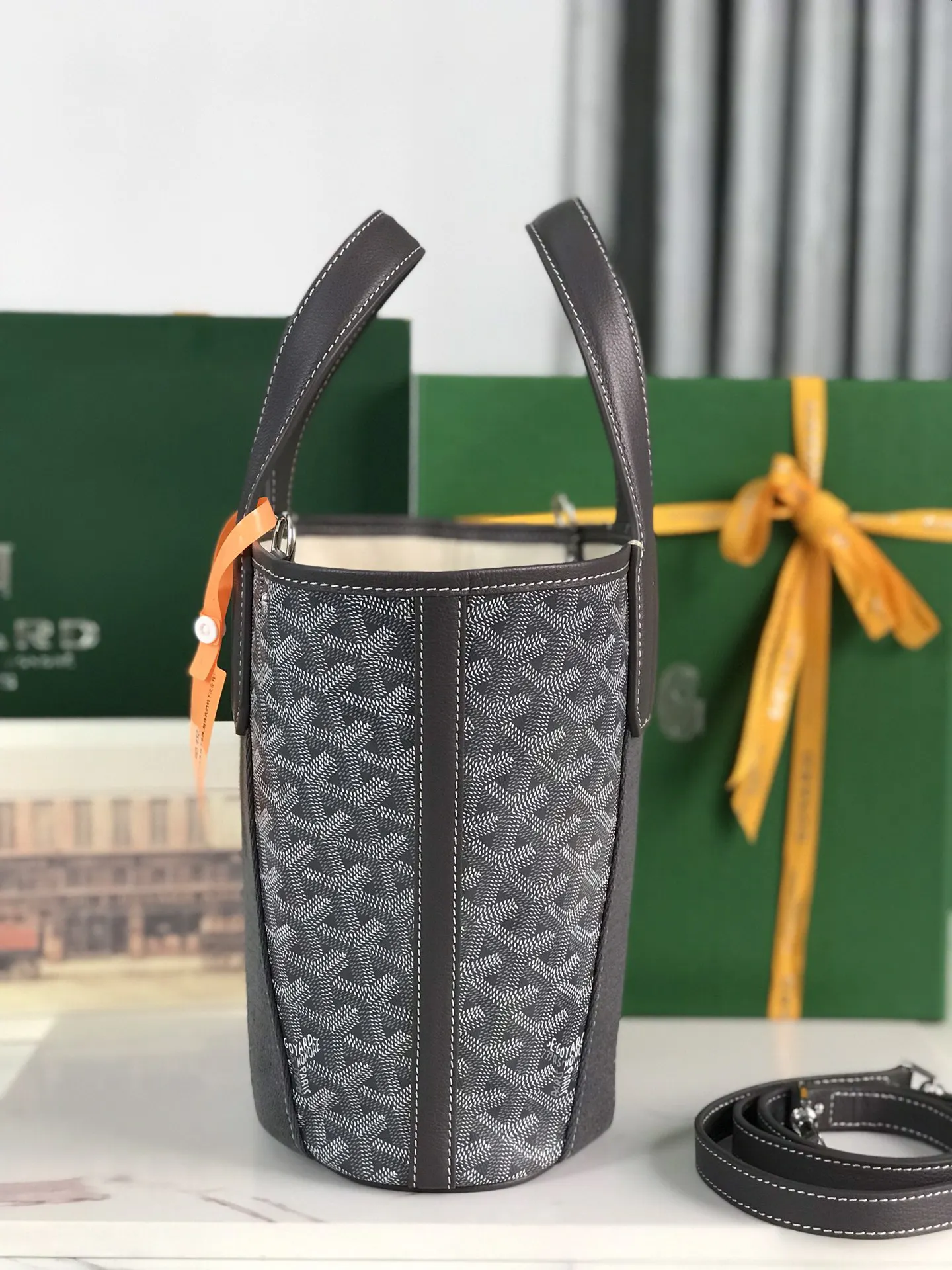 Bucket Bag Casual Leather