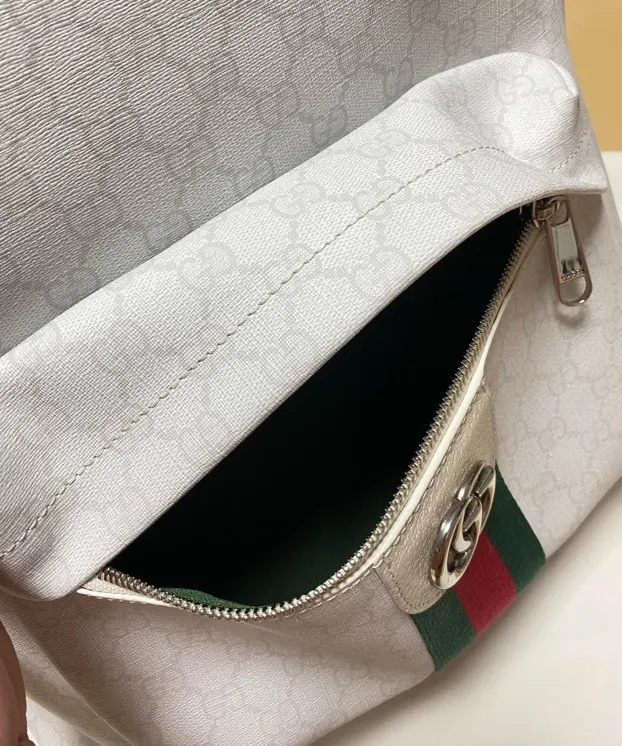 Gucci 白色 Ophidia雙肩包 尺寸 实用雙肩款