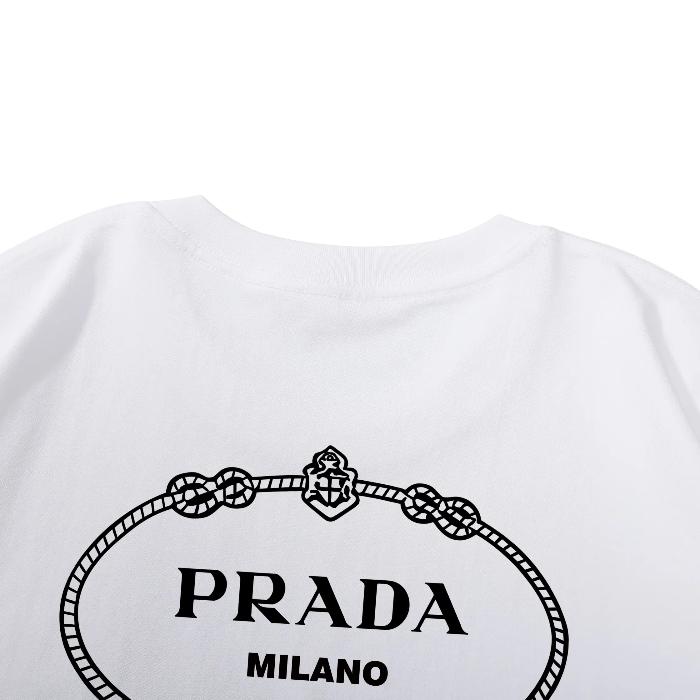 Prada 棉质 三角标 印花 短袖T恤