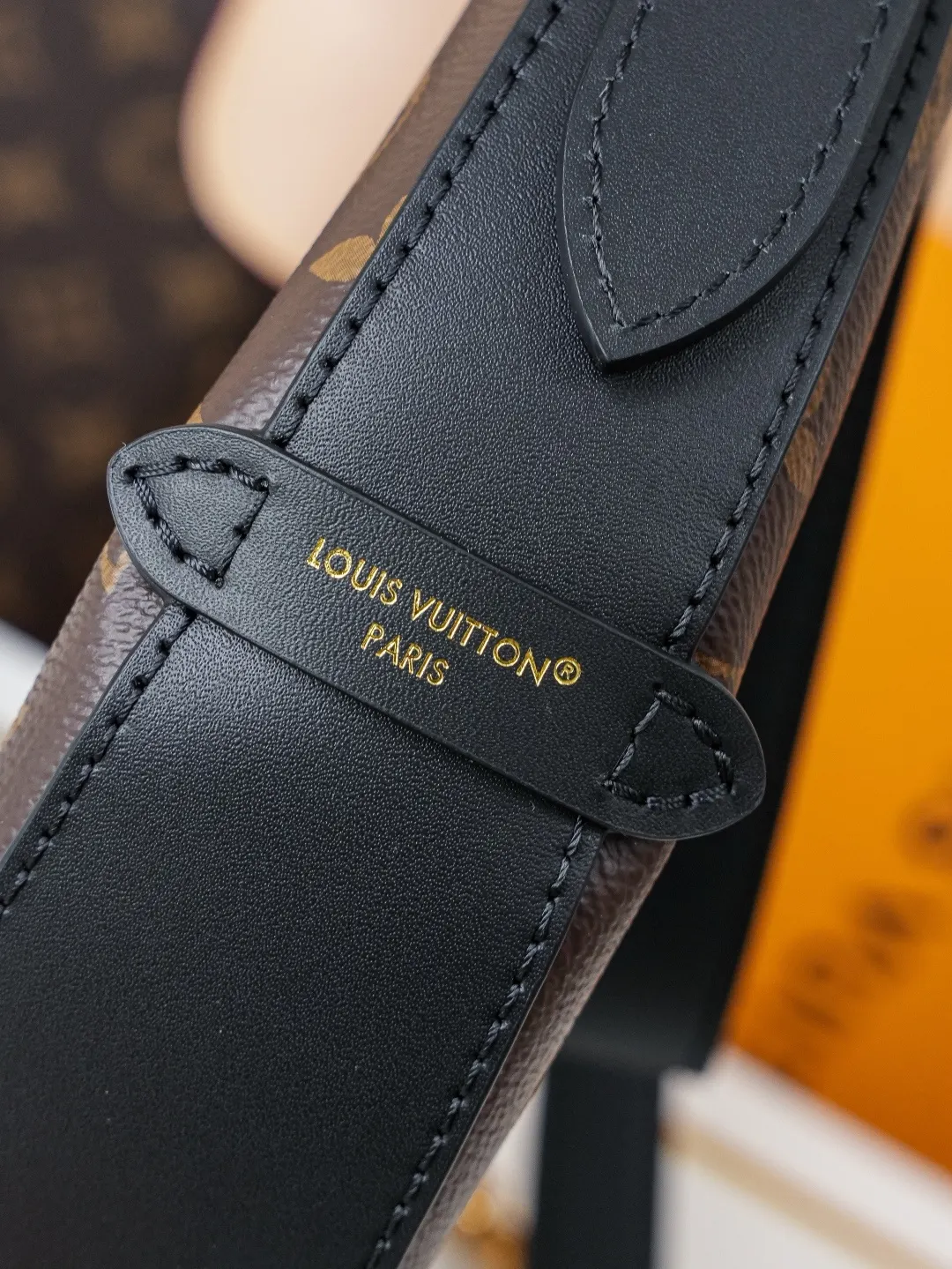 Monogram Chain Bag Leather