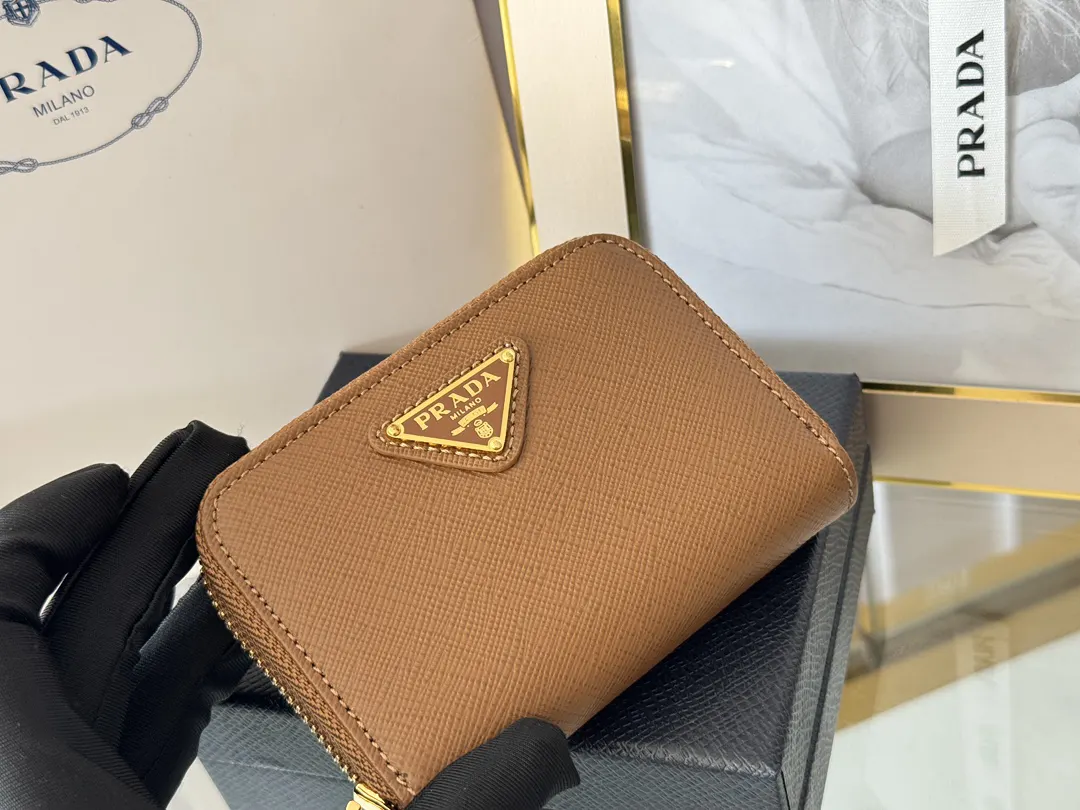 Prada Saffiano 1MM268 Leather Card Holder