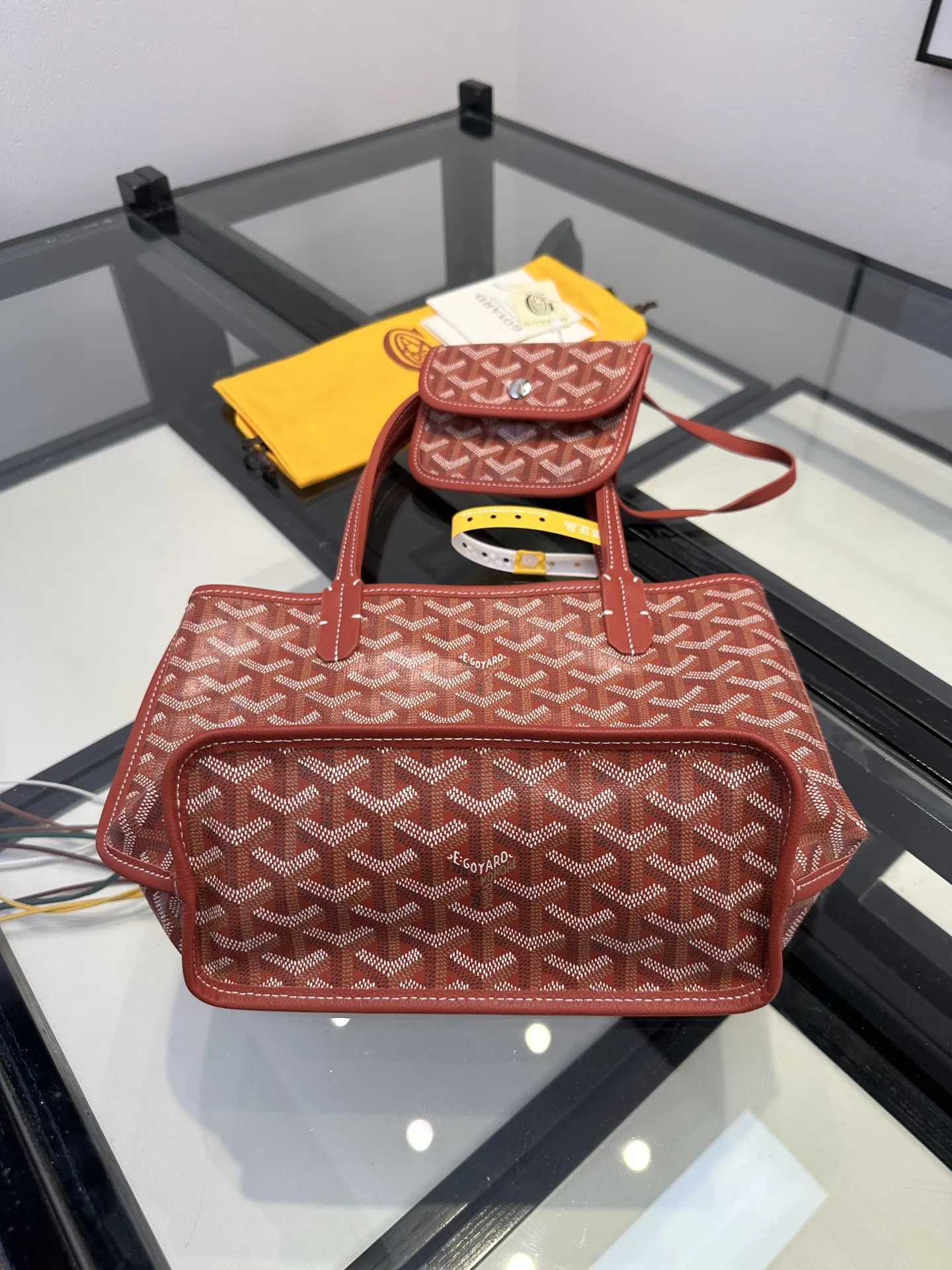 Goyard 小牛皮 戈雅 菜篮子 Anjou mini托特包 双面用 大容量托特款