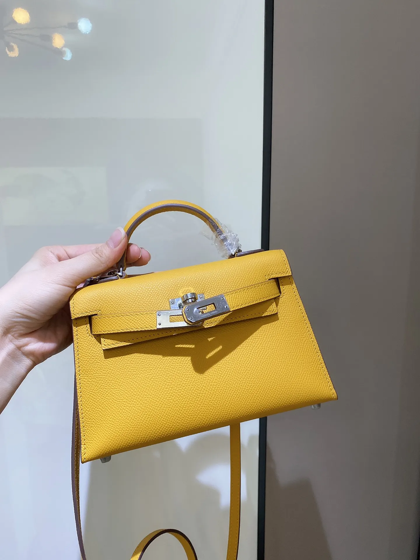 Hermès Kelly Epsom掌纹牛皮 斜挎包 19cm