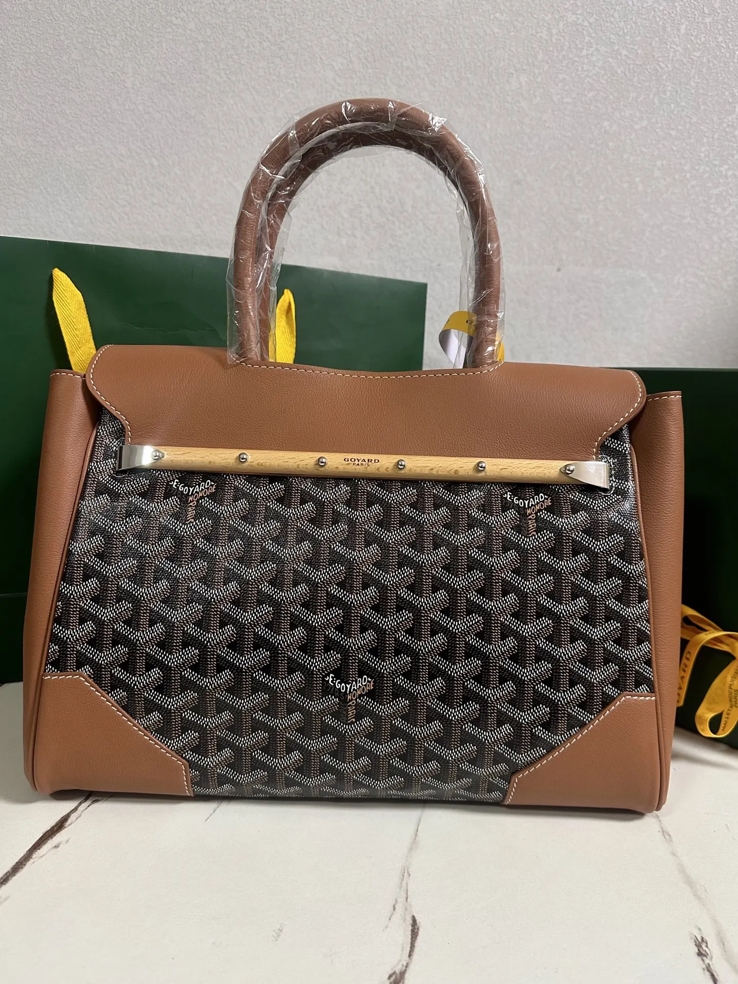 Goyard Tote Bag Leather